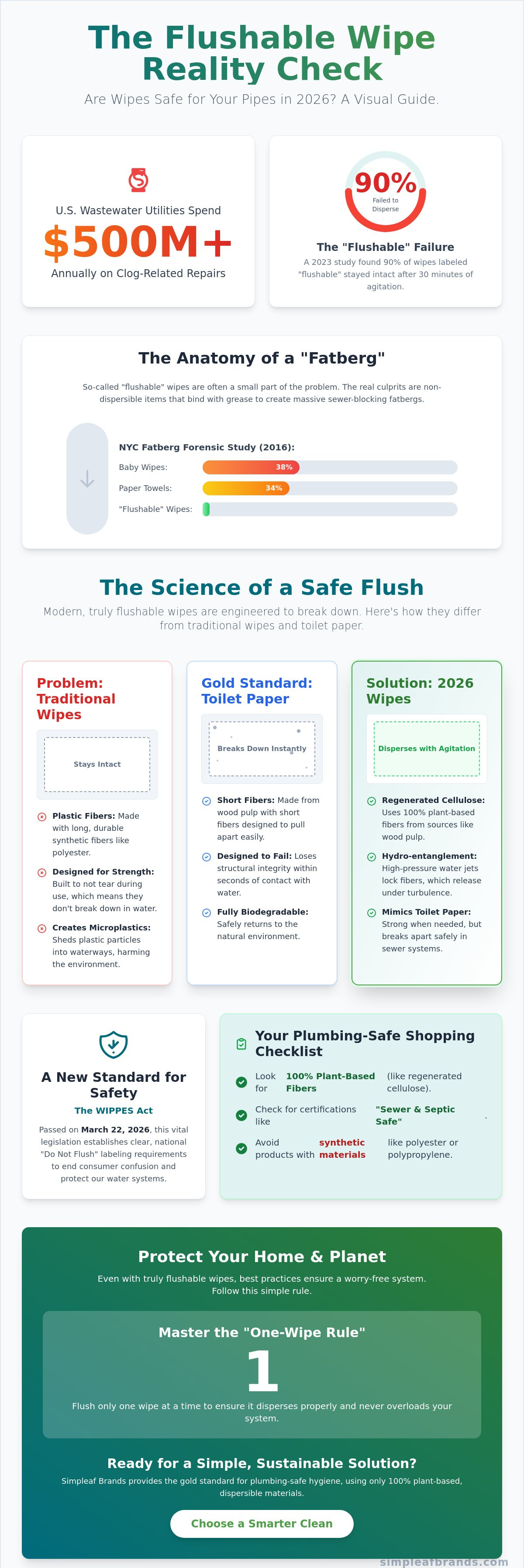 Are flushable wipes really flushable 2026
