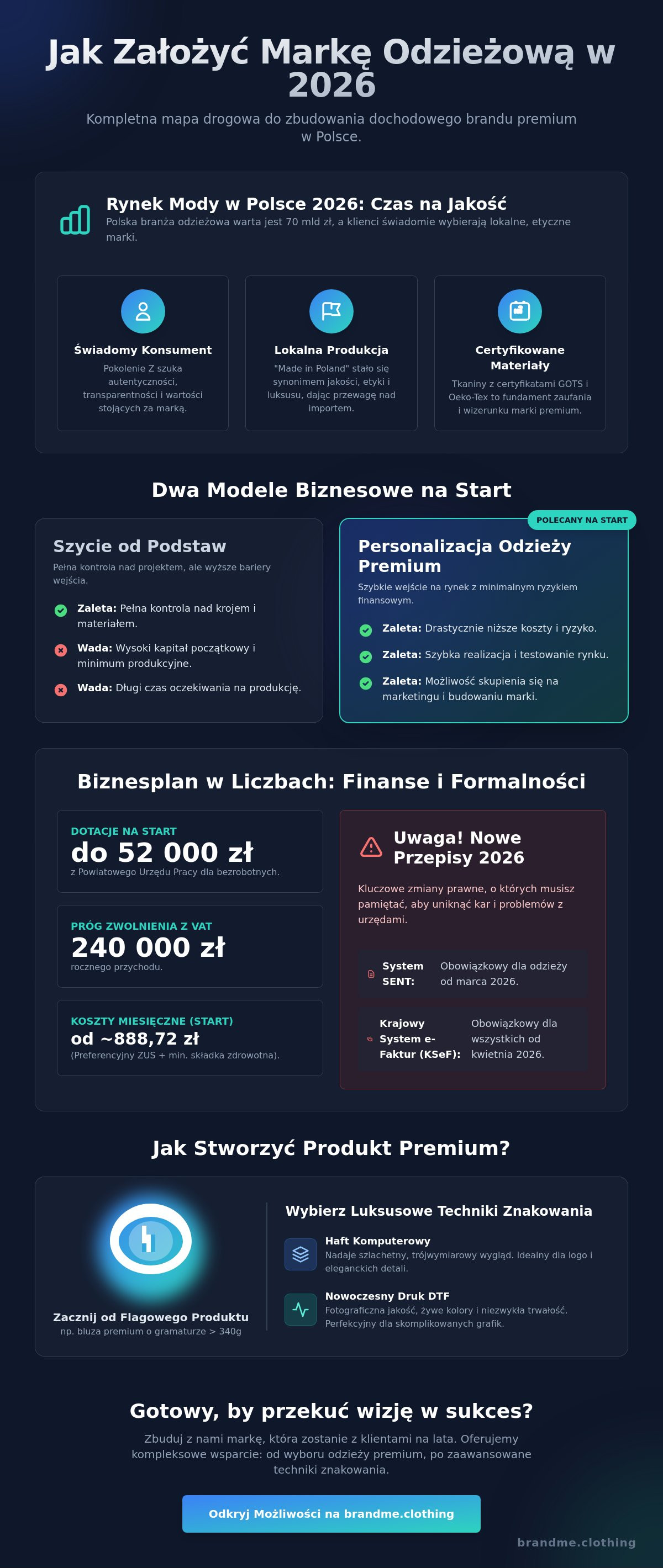 Jak założyć własną markę odzieżową 2026