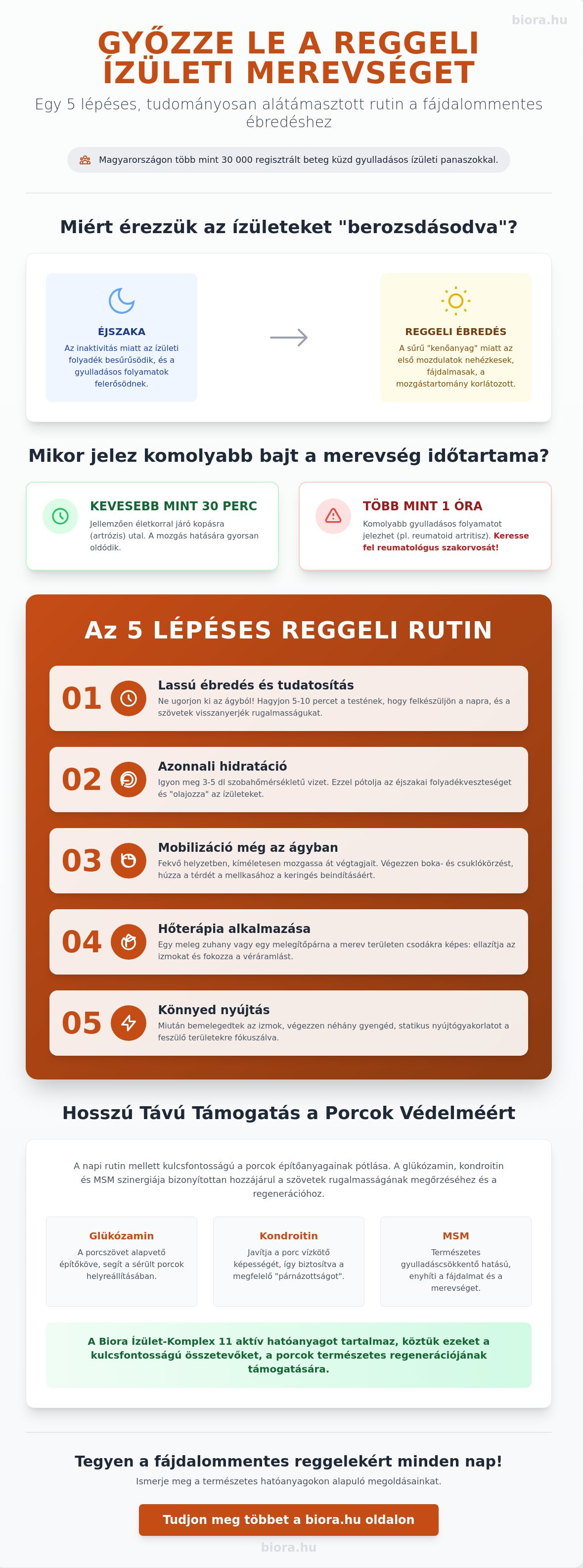 Reggeli ízületi merevség kezelése