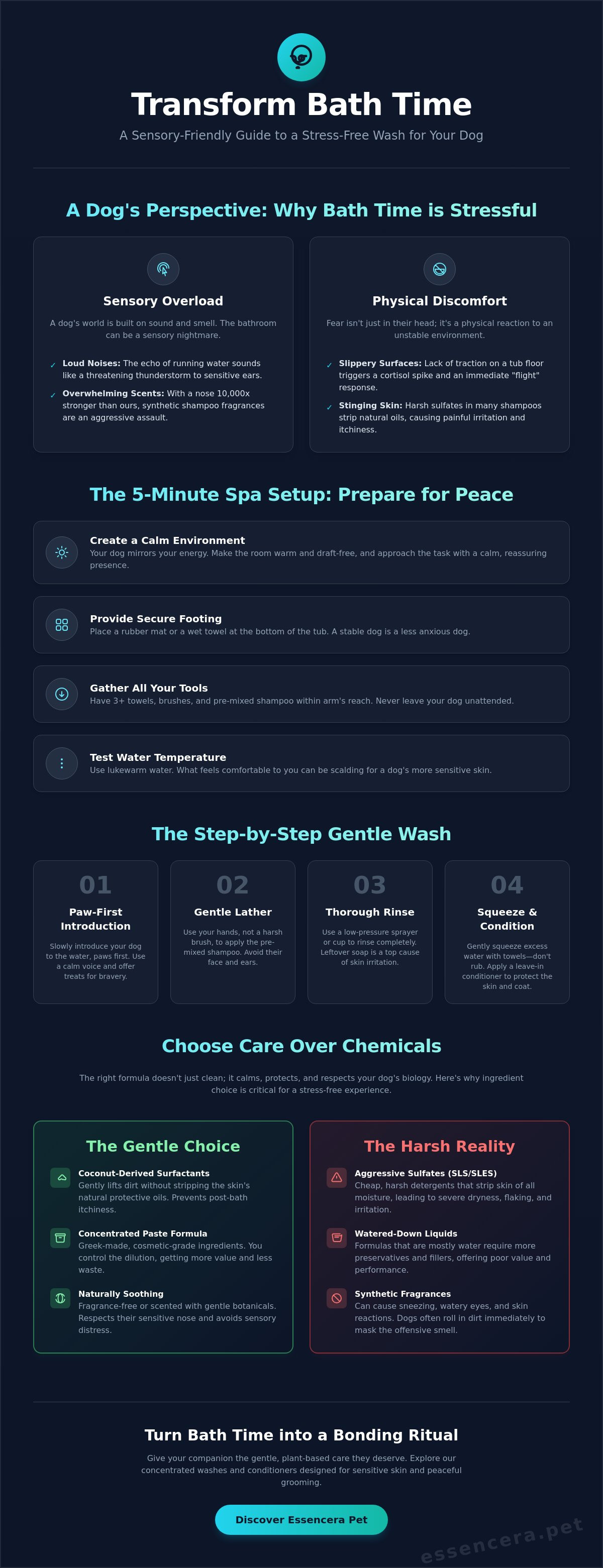 How to make bath time less stressful for my dog