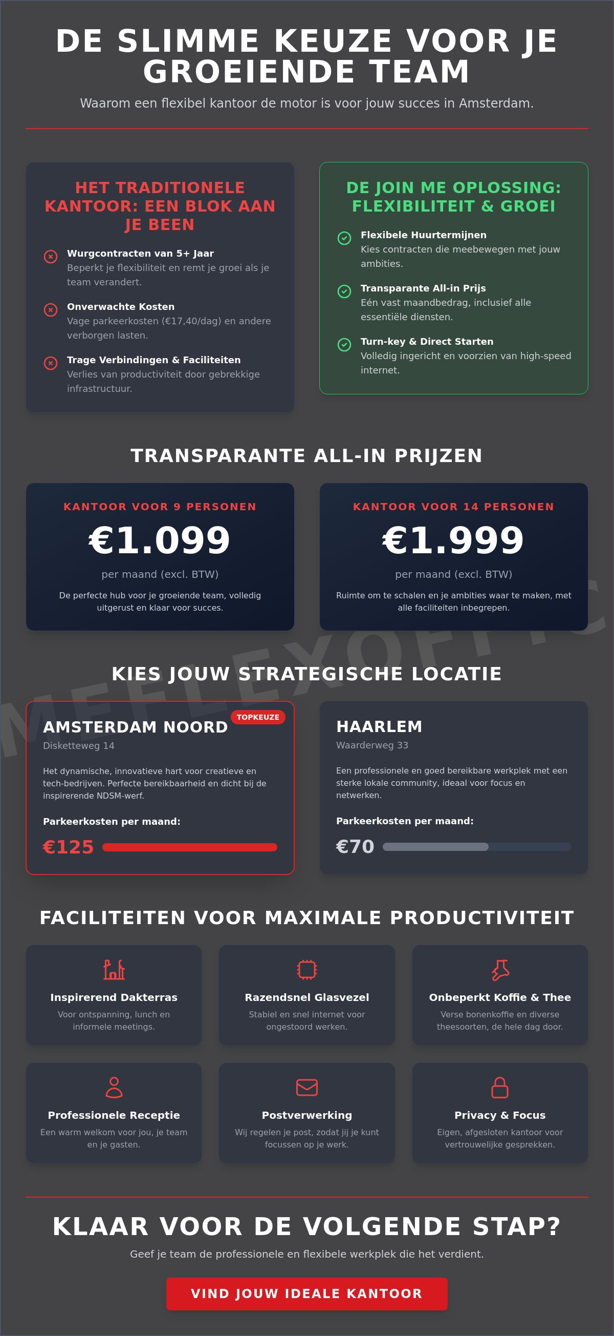 Kantoor voor 10 personen amsterdam