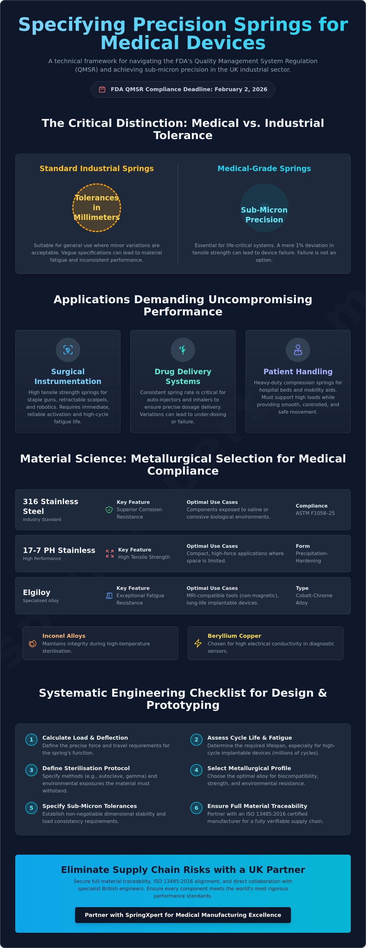 Medical device spring manufacturer
