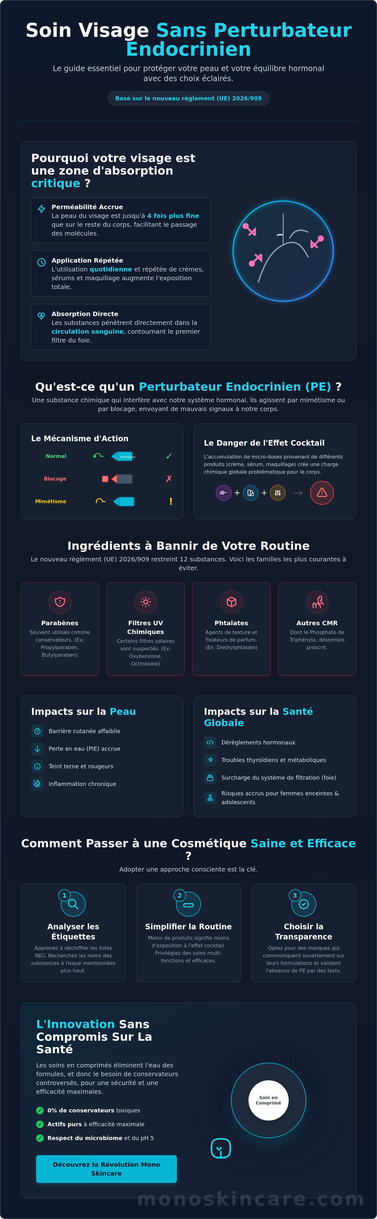 Soin visage sans perturbateur endocrinien