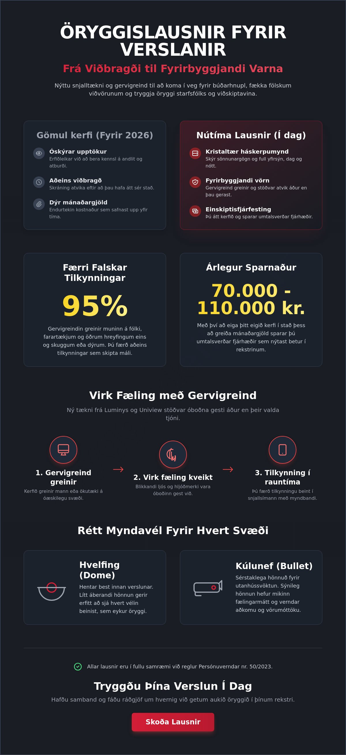 öryggislausn fyrir verslun