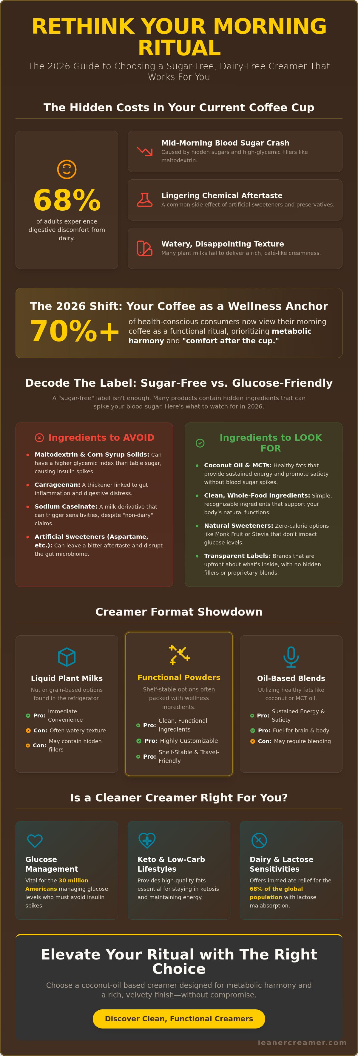 Sugar free dairy free creamer