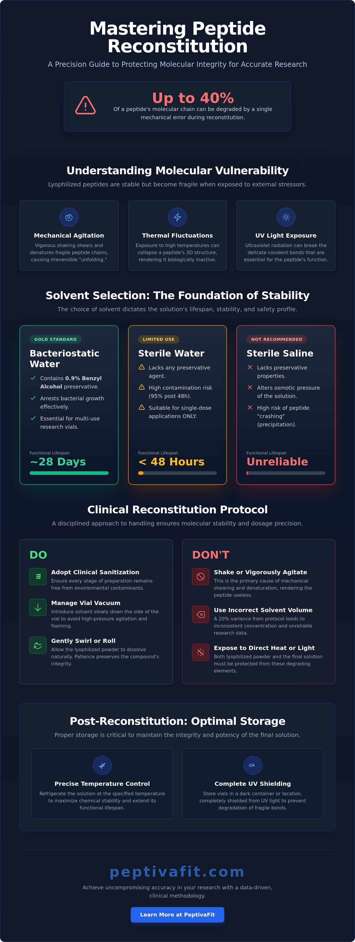 How to reconstitute peptides