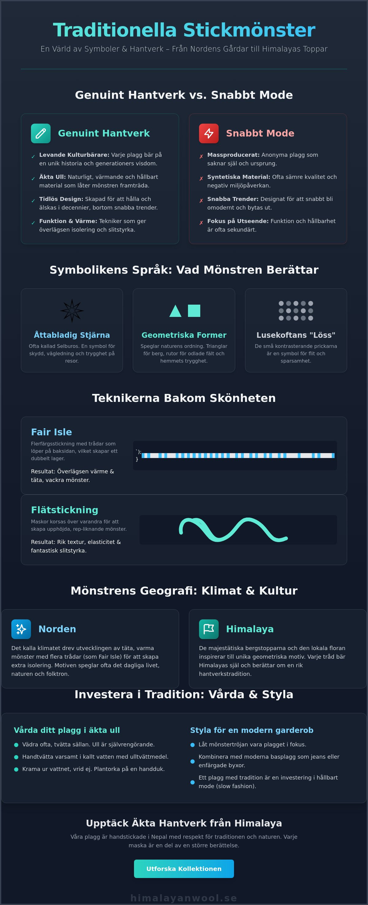 Traditionella stickmönster
