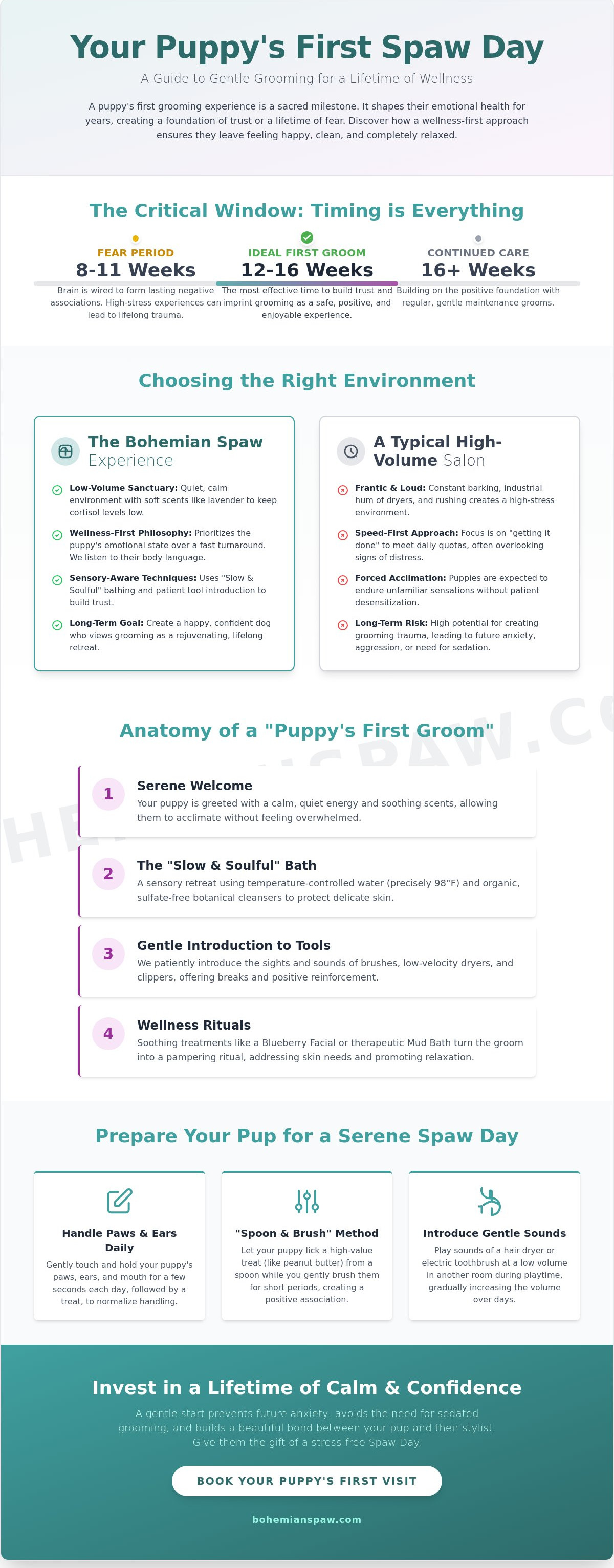Gentle dog grooming for puppies Wheaton