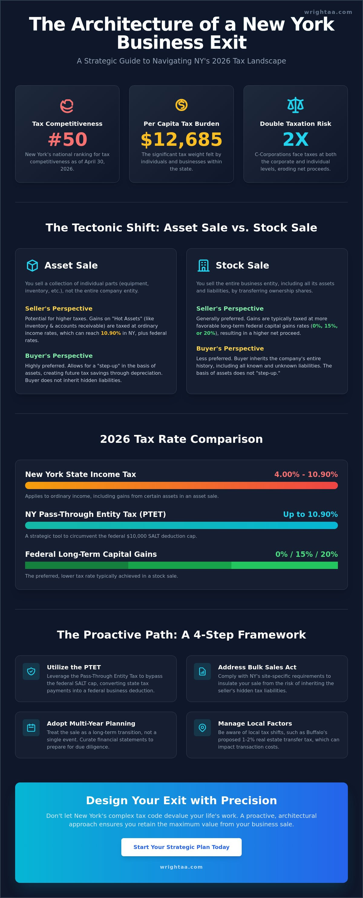 Tax implications of selling a business NY