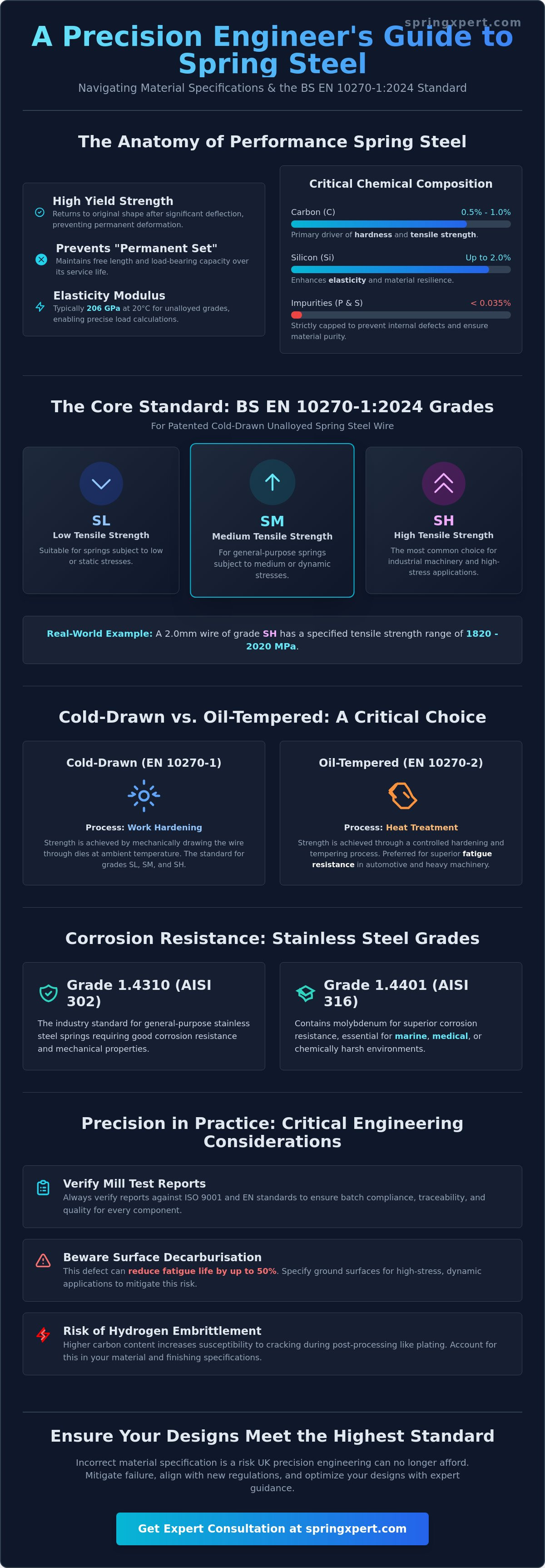 Spring steel material specifications
