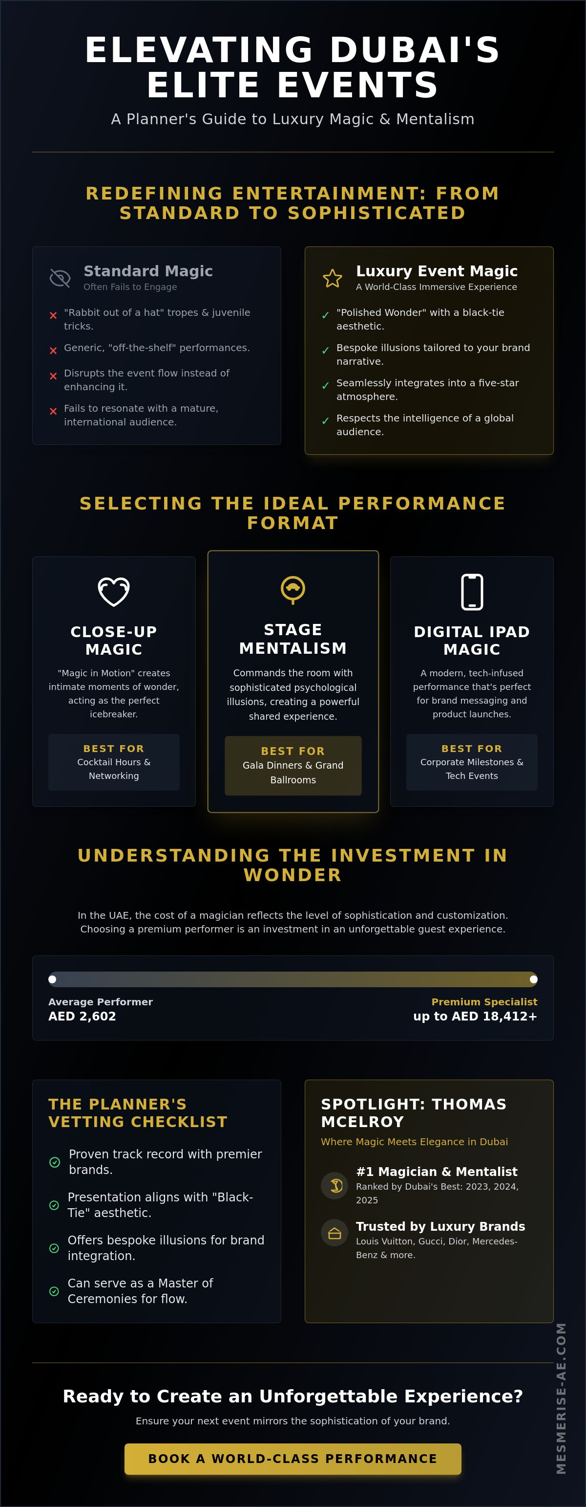 Luxury event magic