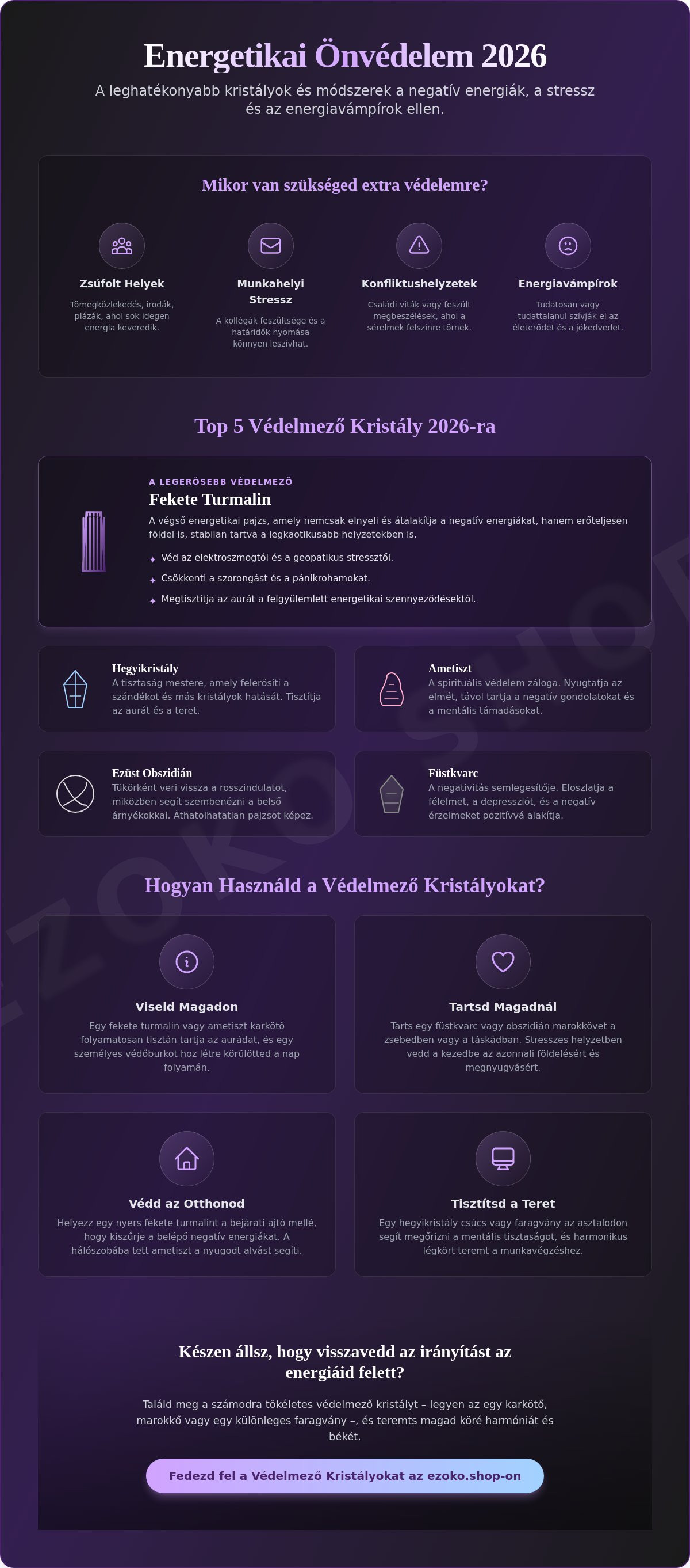 Negatív energiák elleni védelem