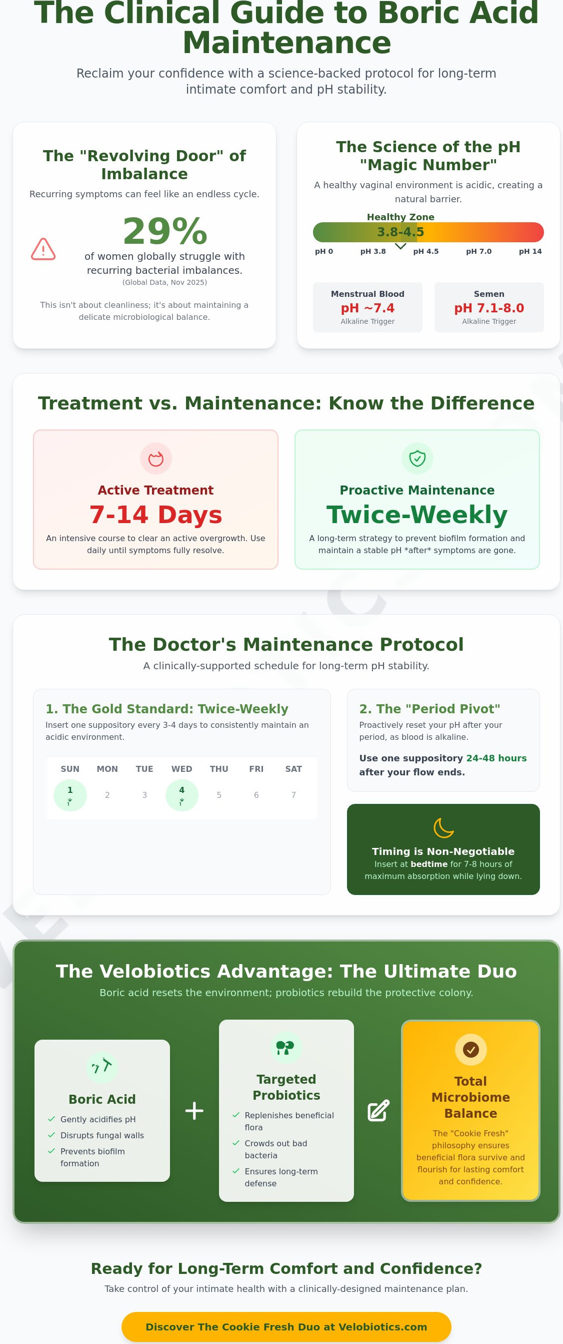 How to use boric acid suppositories for maintenance