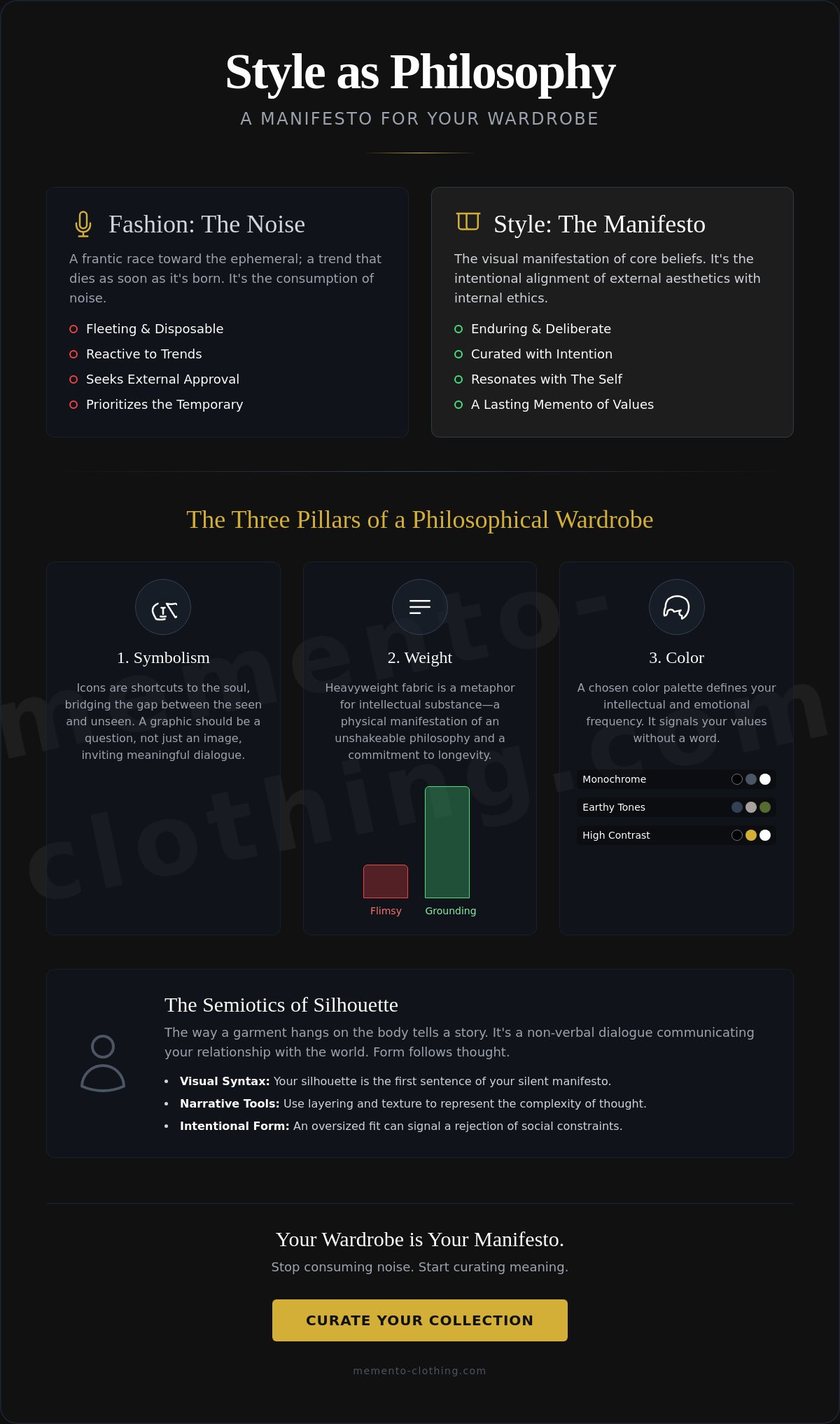 How to express philosophy through style