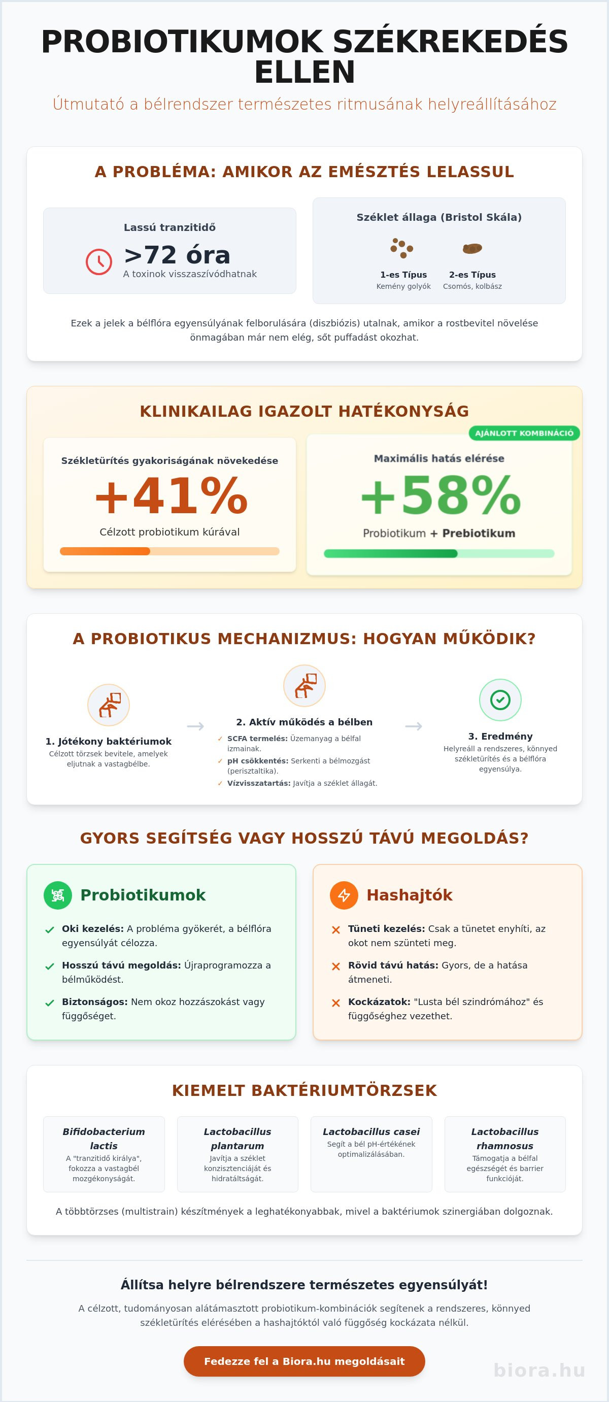 Probiotikum székrekedés ellen