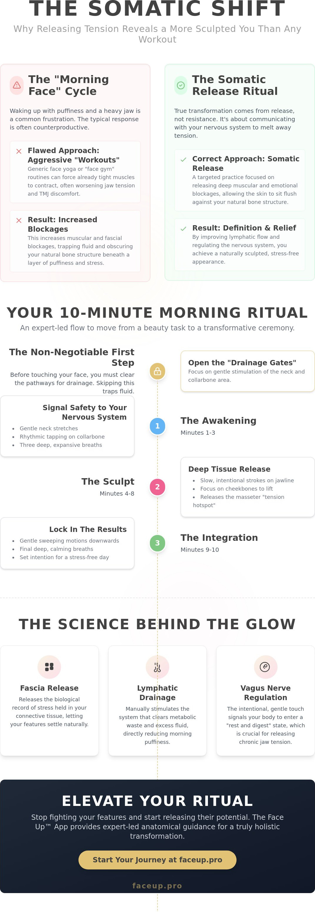 Face sculpting morning routine app
