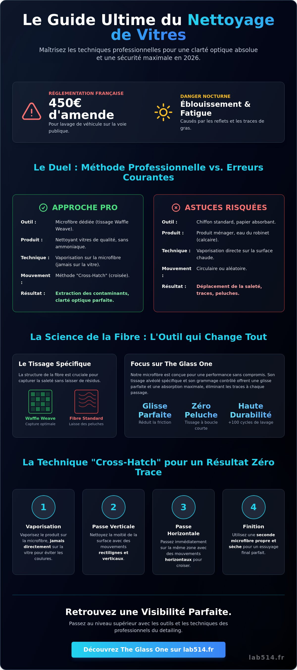 Nettoyage vitre voiture