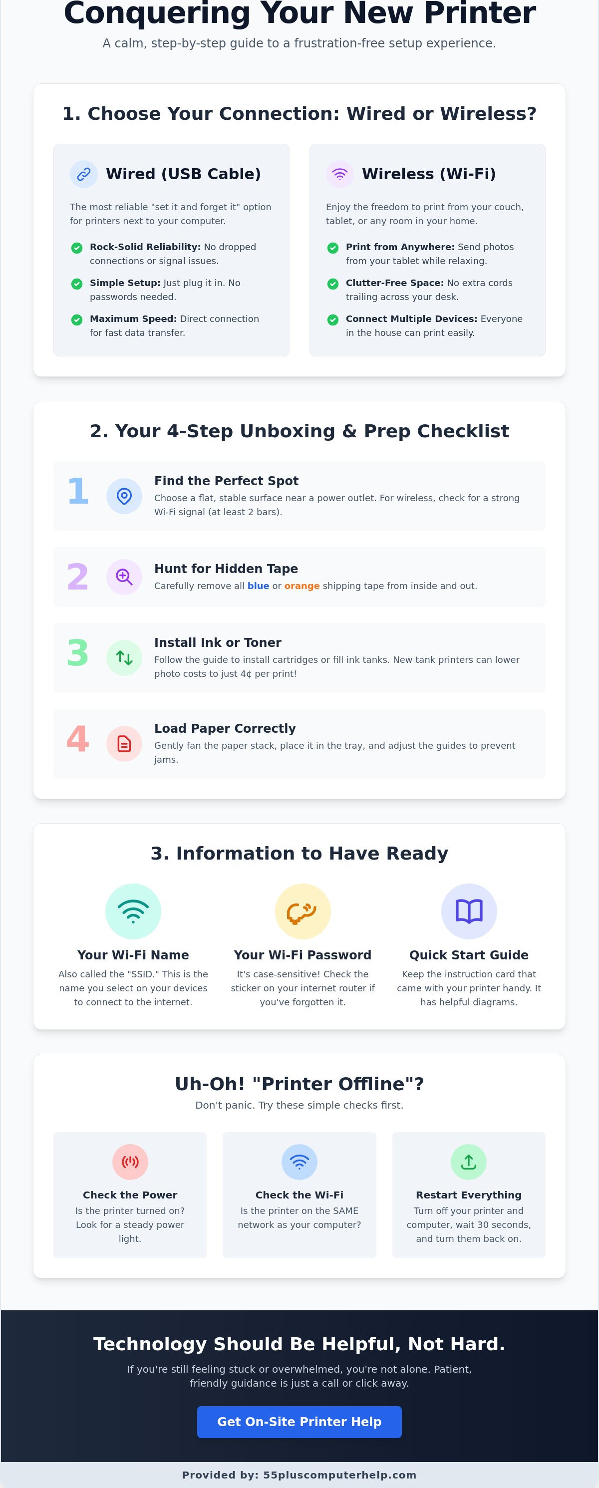 Printer setup