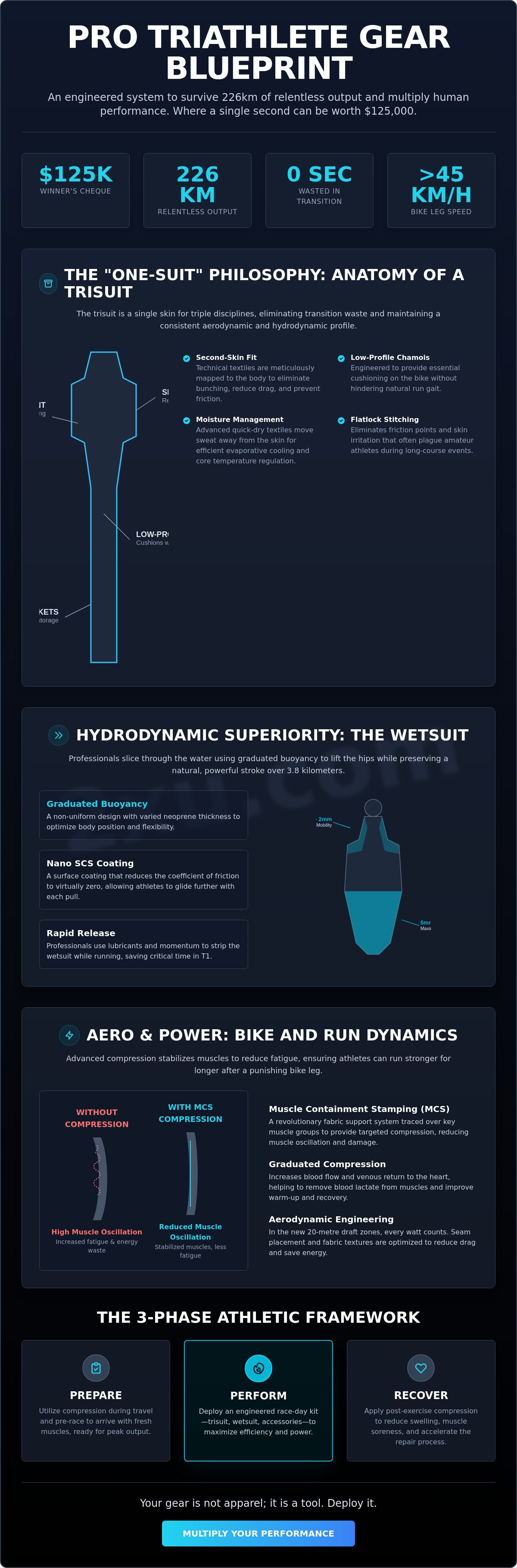 What do professional triathletes wear