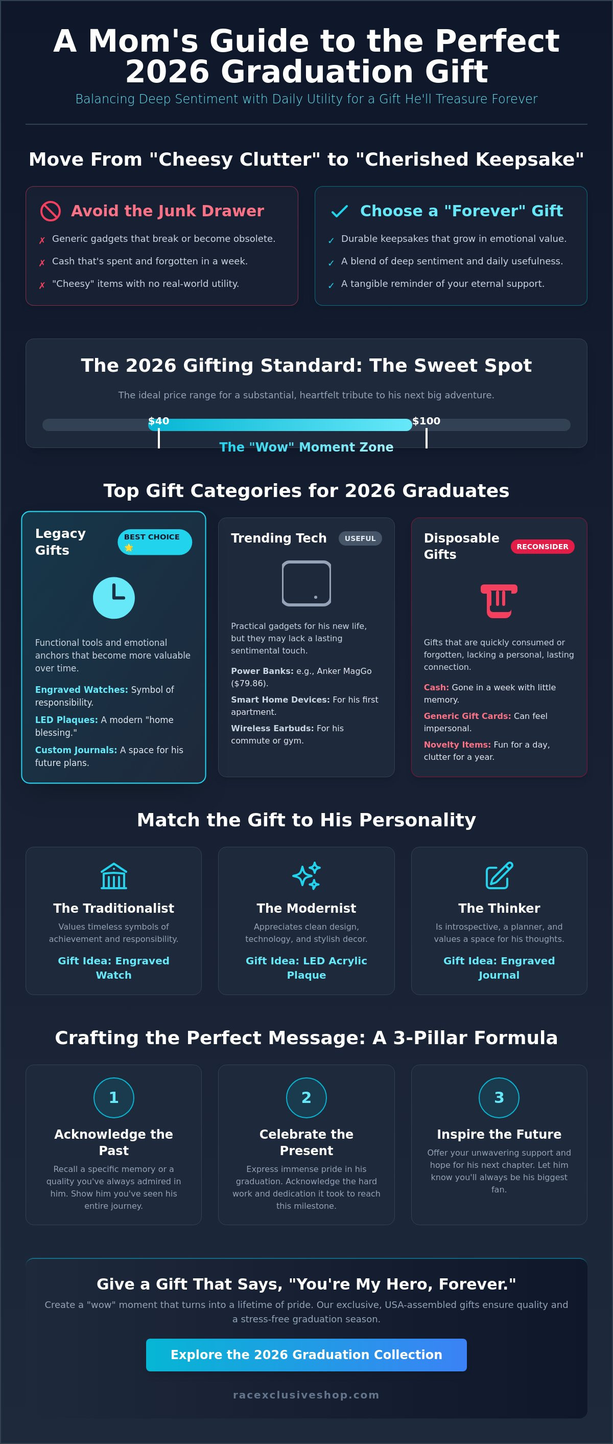 Meaningful graduation gift for son from mom