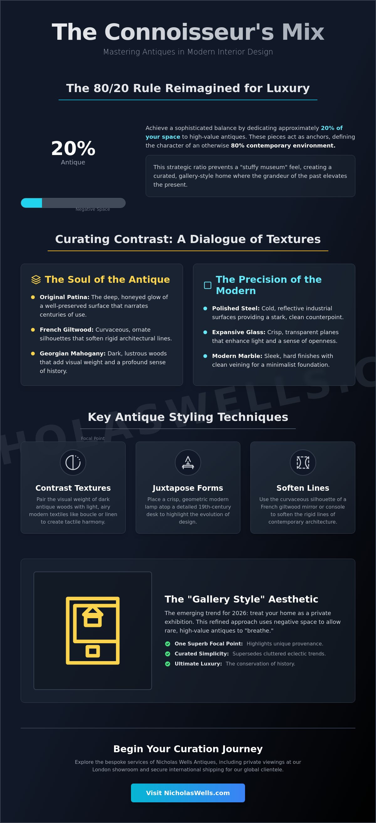 Mixing textures in interior design, antique furniture styling tips, interior design with antiques UK, balancing old and new furniture