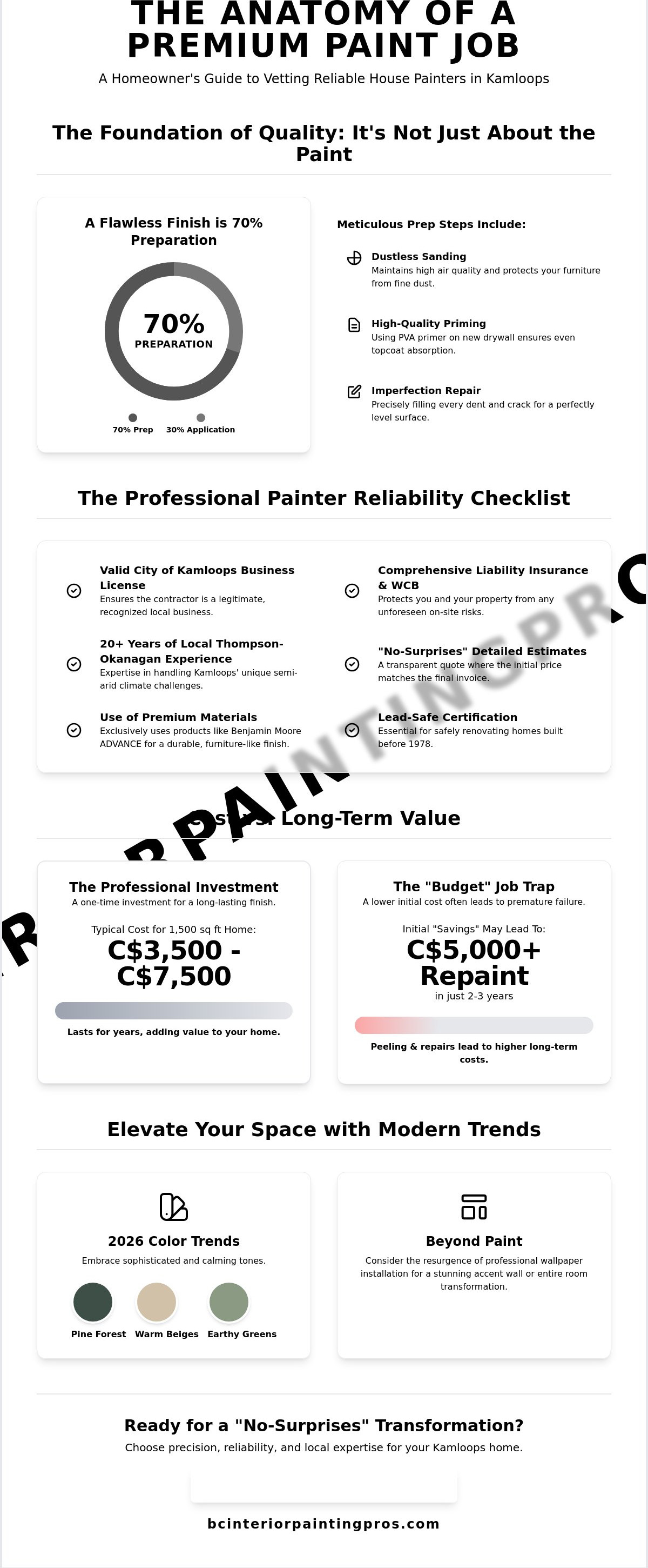 Reliable house painters Kamloops