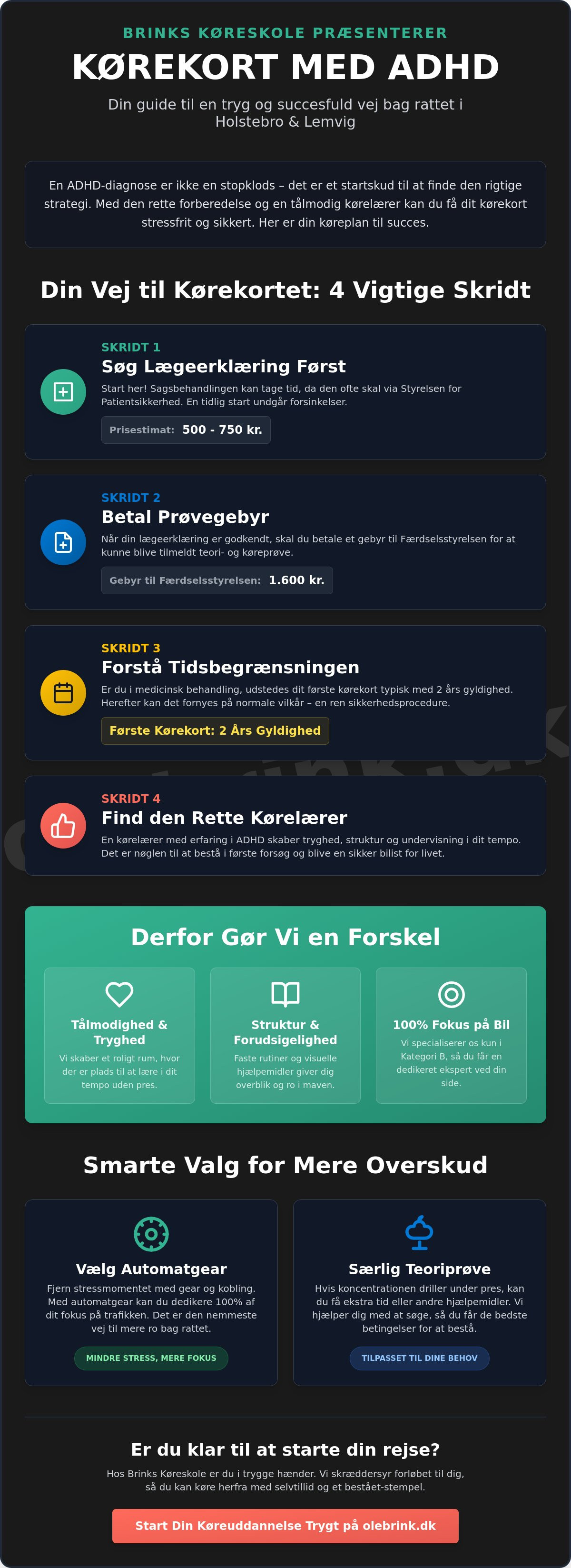 Kørekort med ADHD Holstebro