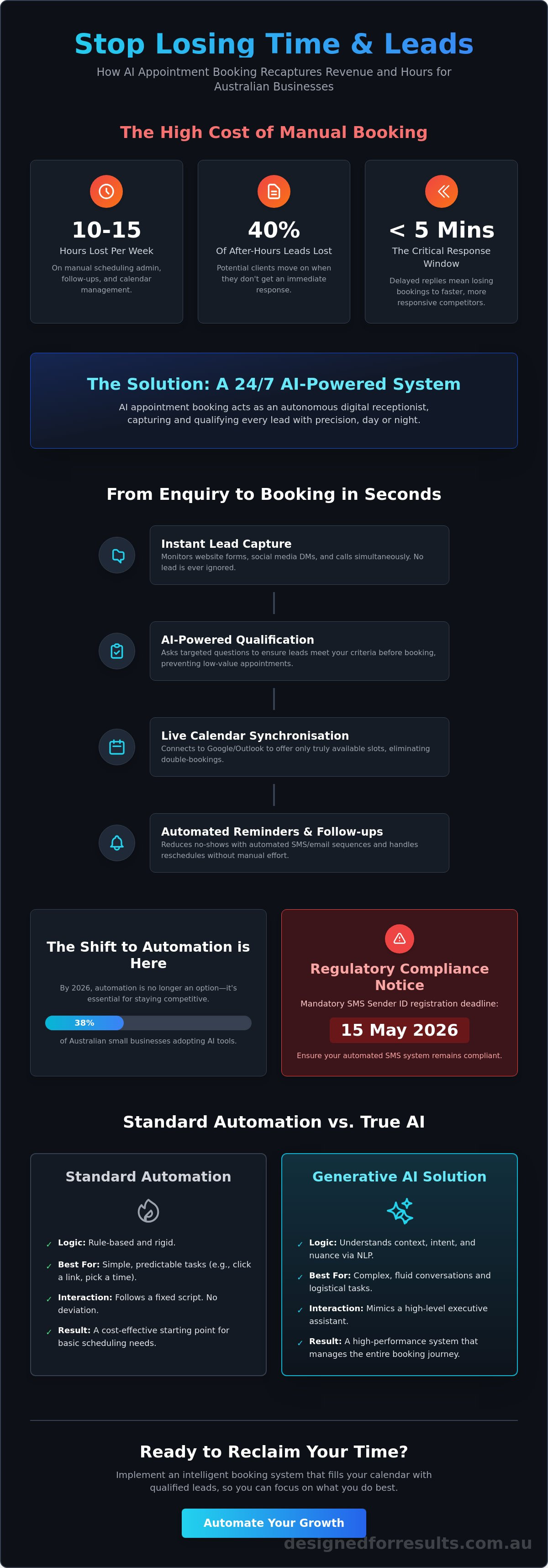 Ai for appointment booking australia