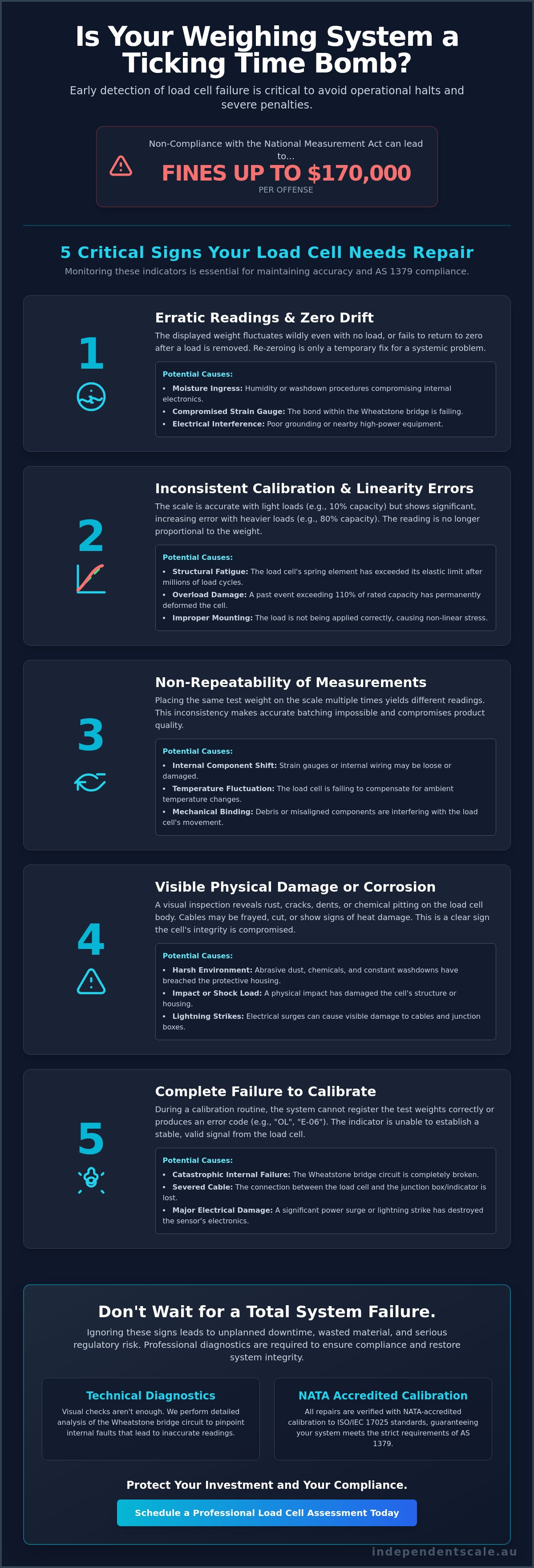 Signs you need load cell repair