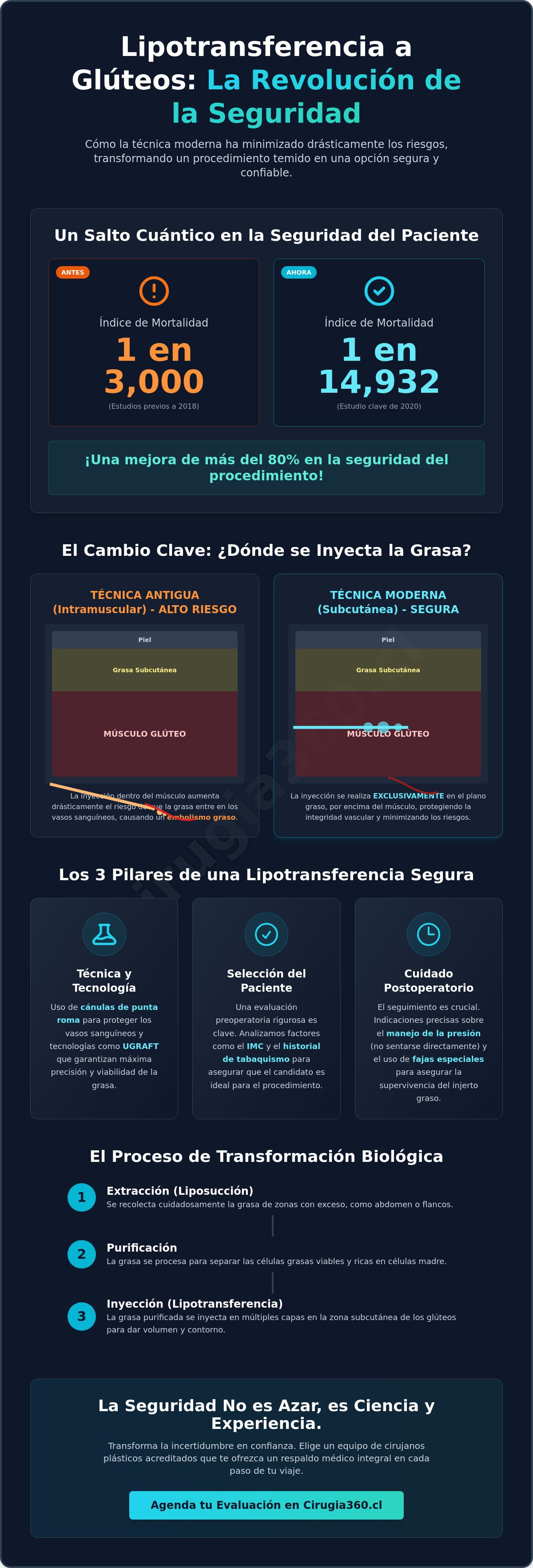 Riesgos de la lipotransferencia a gluteos
