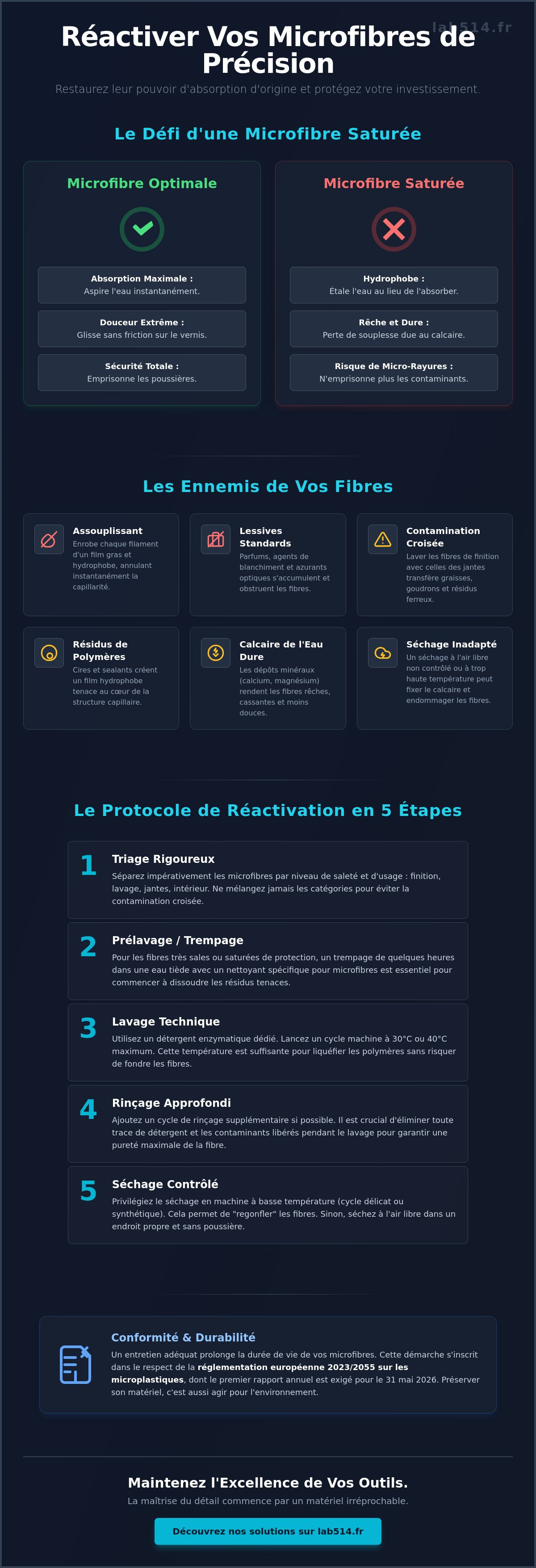 Réactiver microfibre