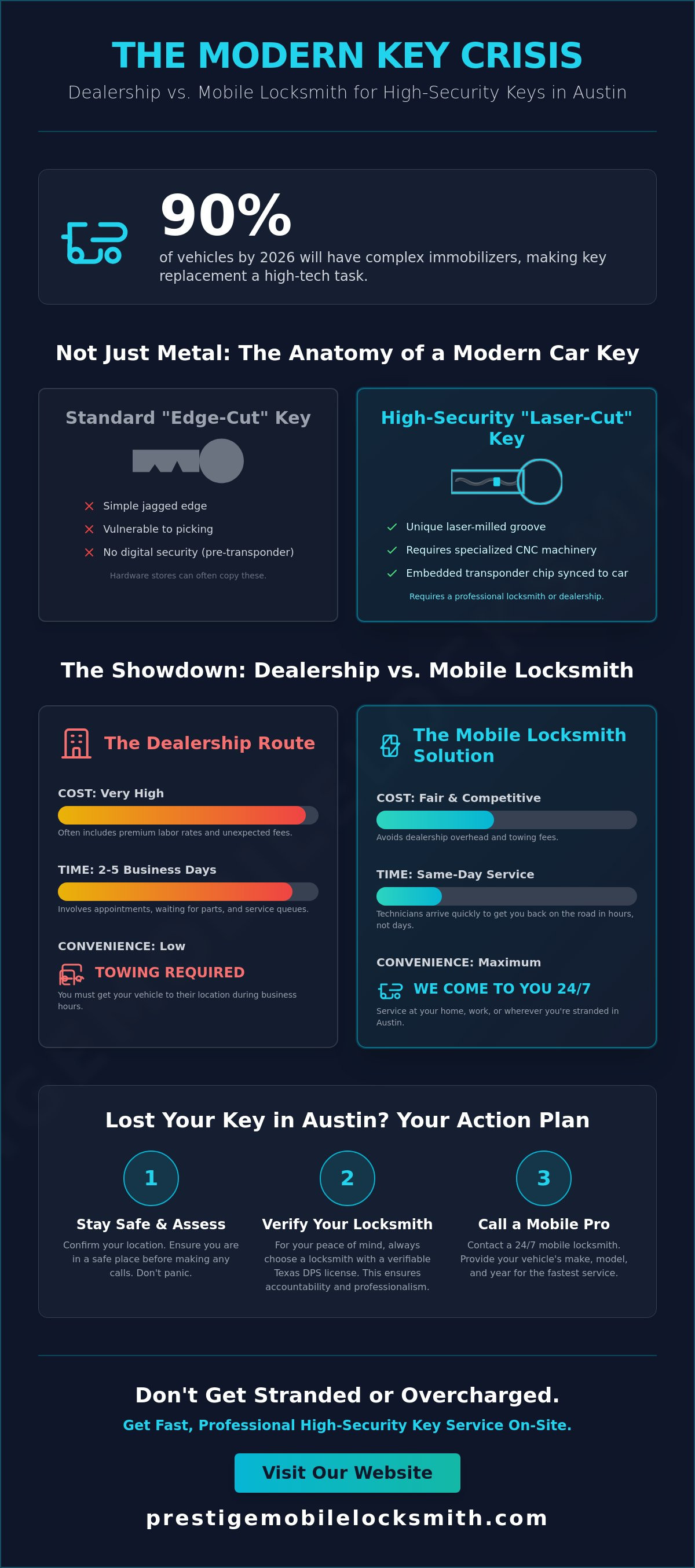 High security car key cutting Austin