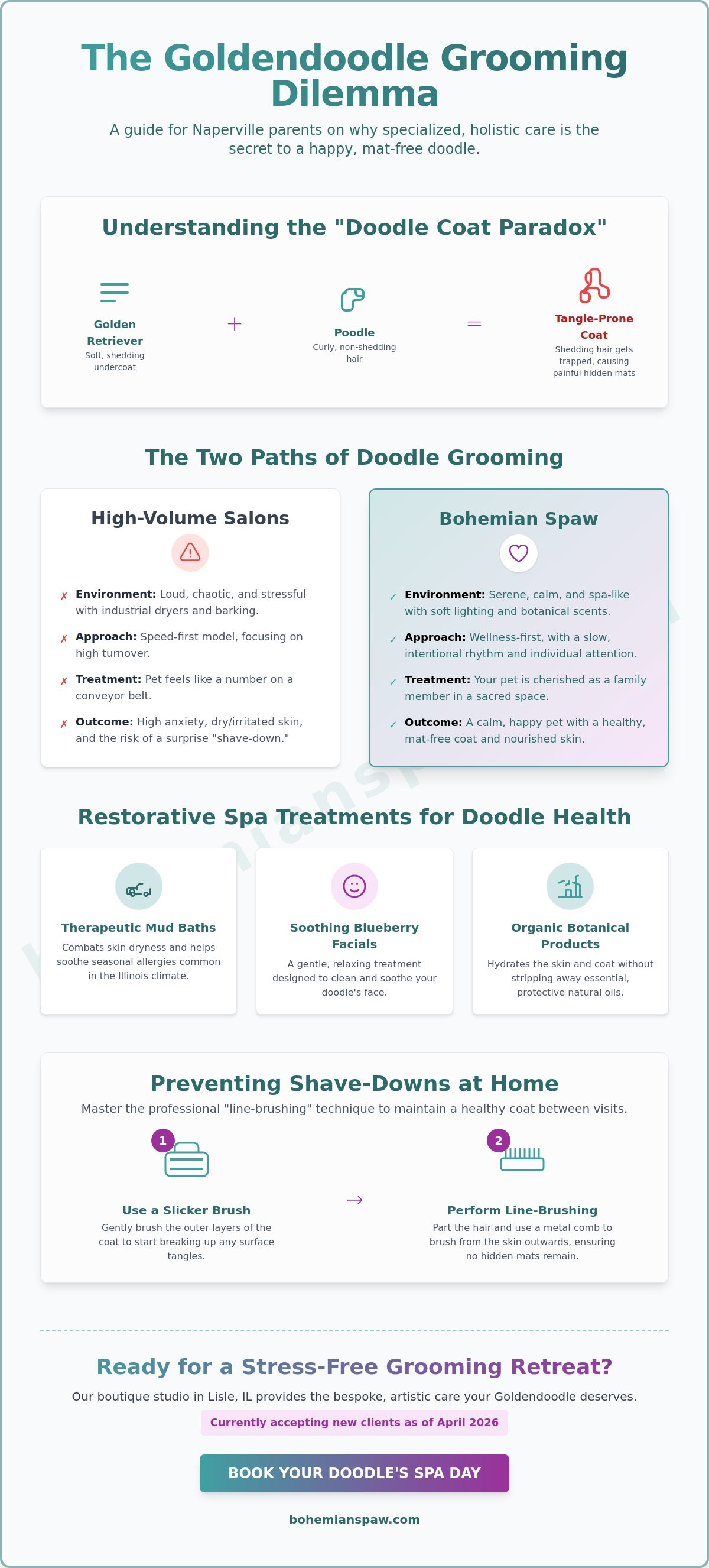 Goldendoodle groomer Naperville