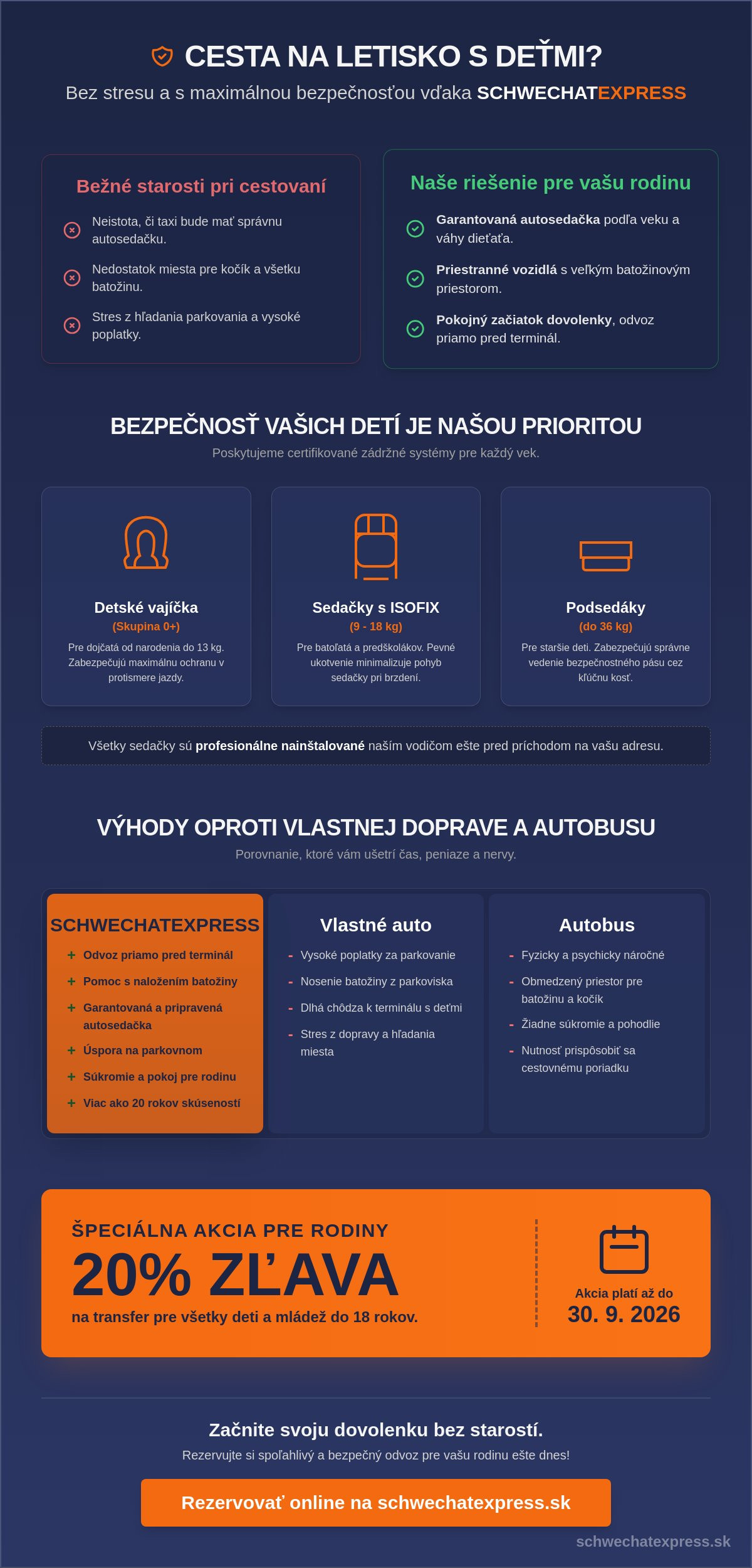 Taxi na letisko viedeň s detskou autosedačkou