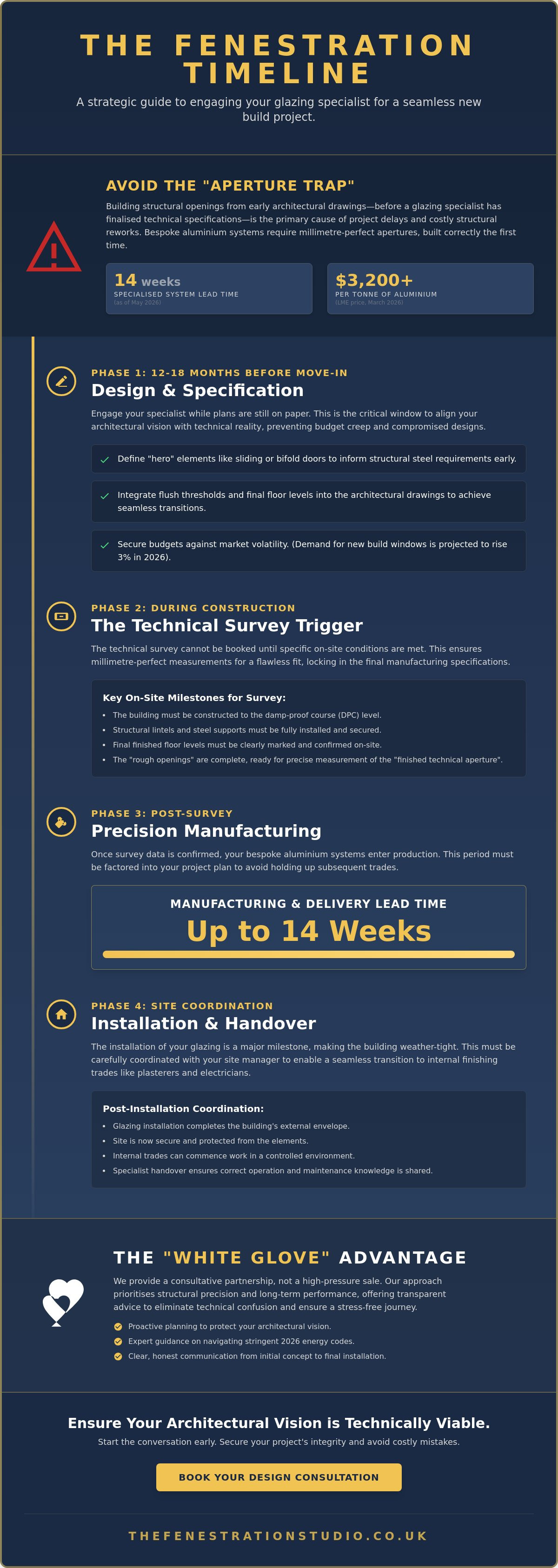The Fenestration Timeline: When to Engage Your Glazing Specialist in a New Build