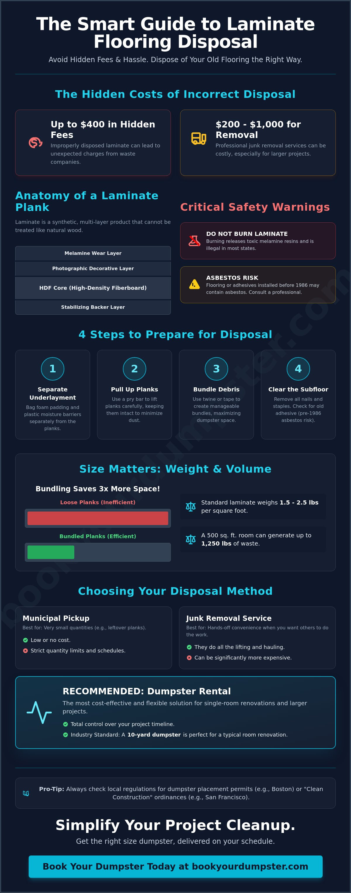 How to dispose of laminate flooring