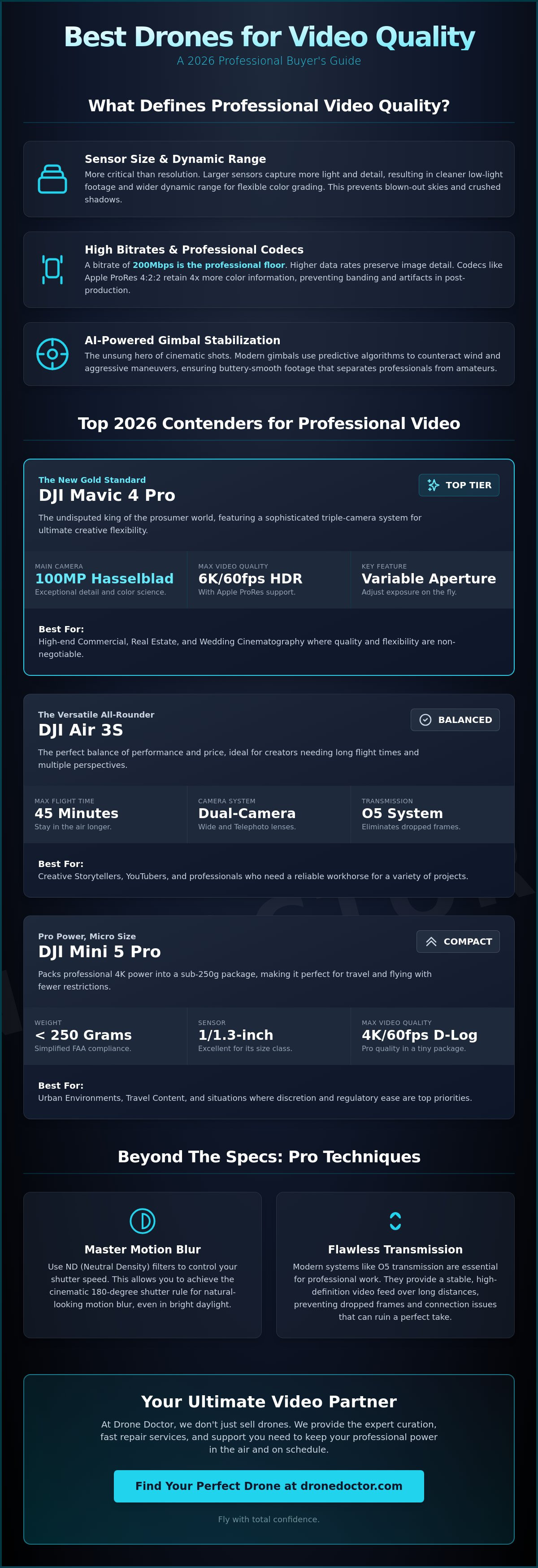 Best drone for video quality
