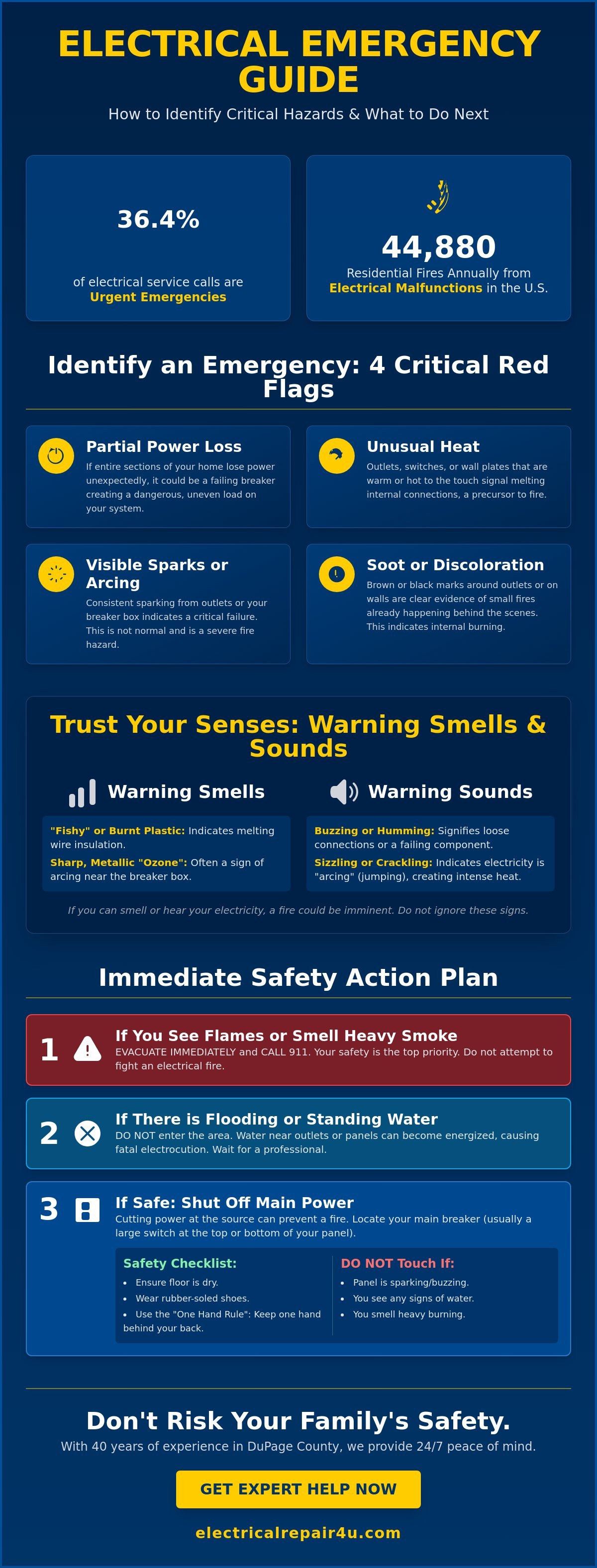 Emergency electrical repair