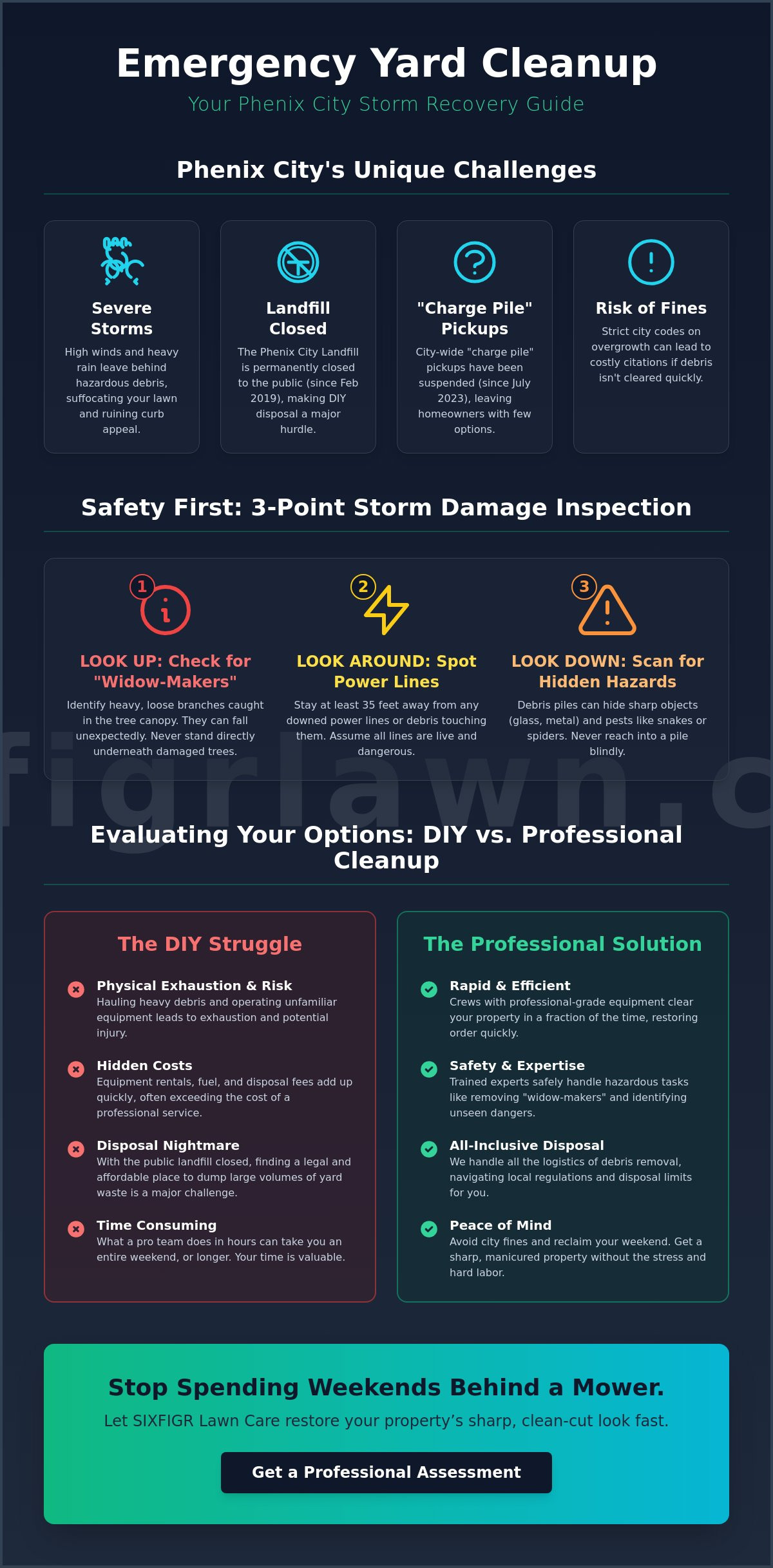 Emergency yard cleanup phenix city