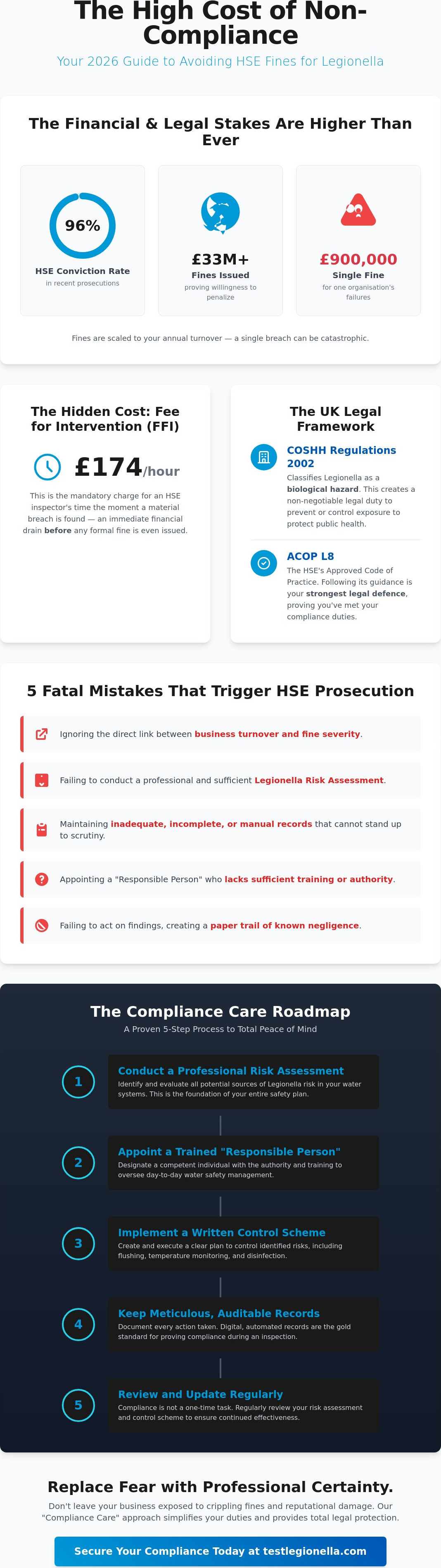 Avoiding HSE fines for legionella