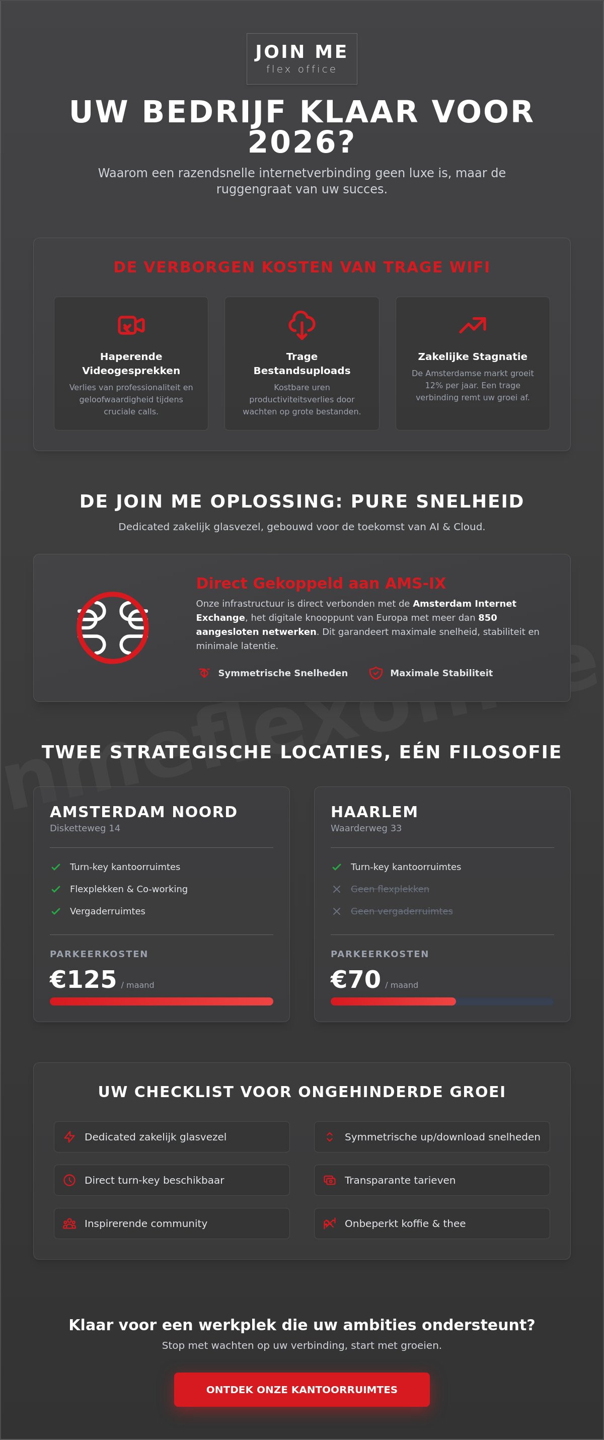 Kantoor met snelle internetverbinding amsterdam