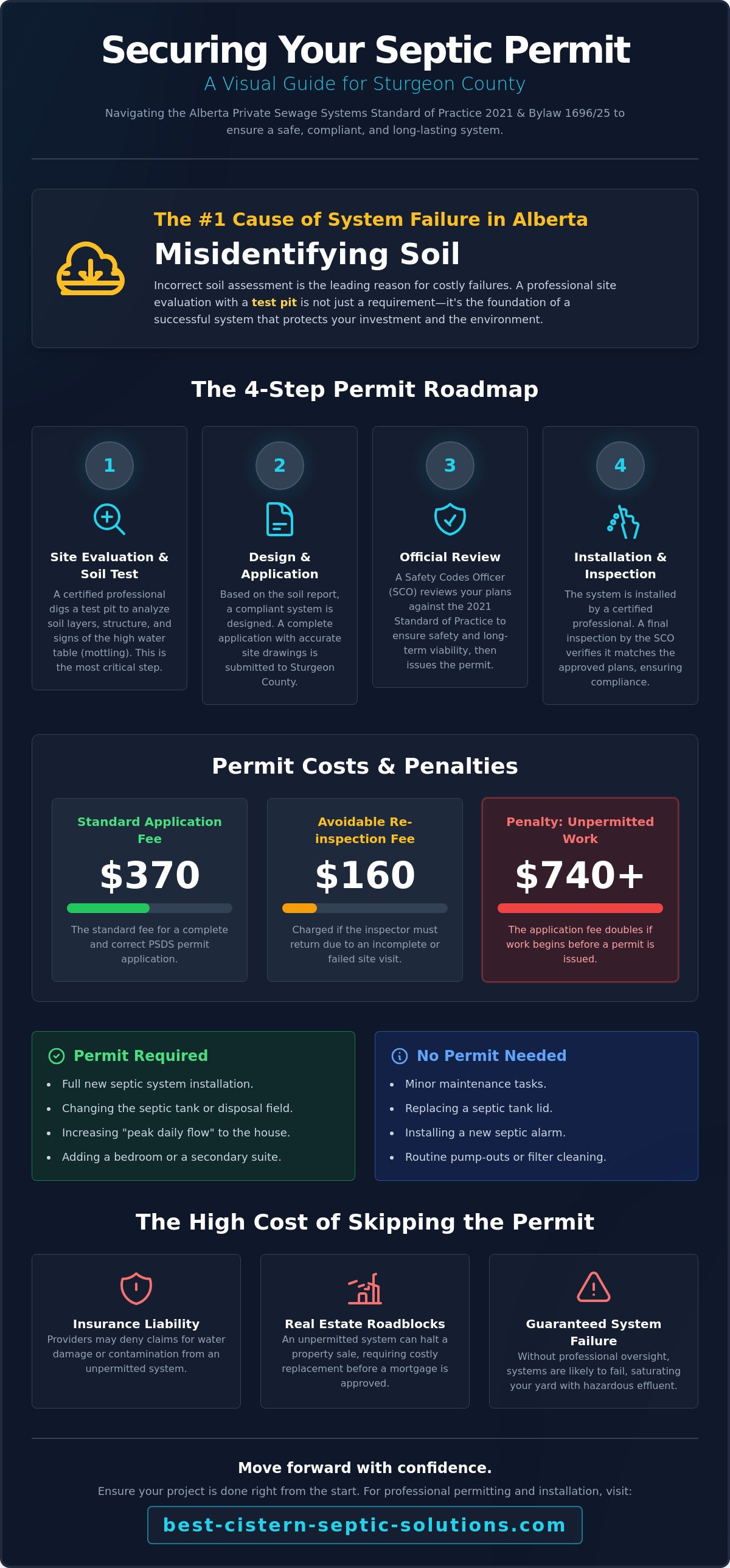 Septic system permit Sturgeon County