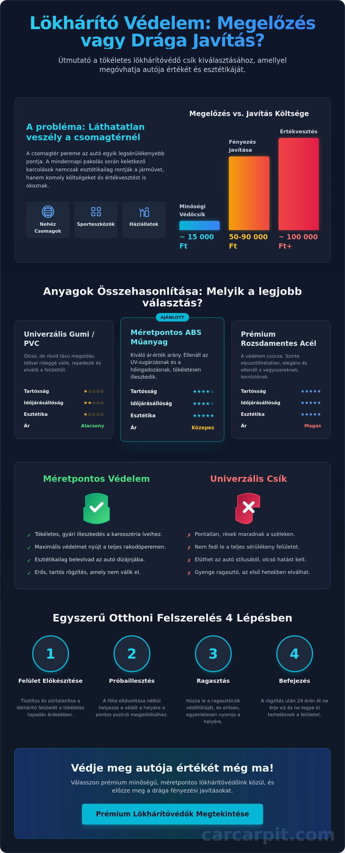 Lökhárítóvédő csík
