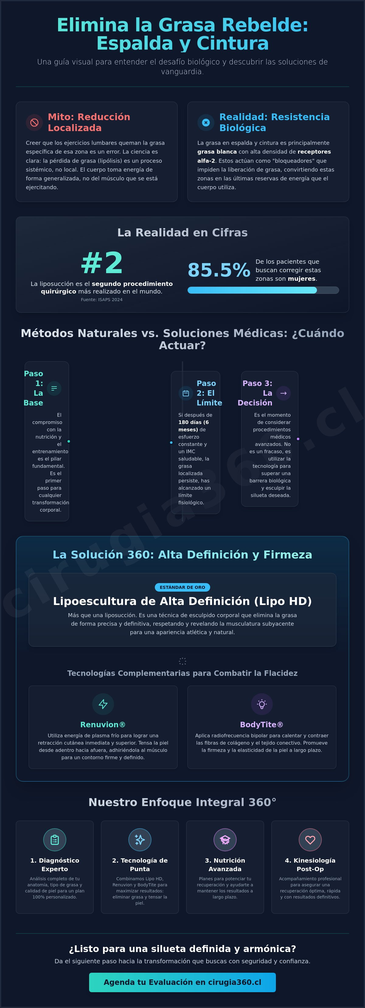 Eliminar grasa de la espalda y cintura