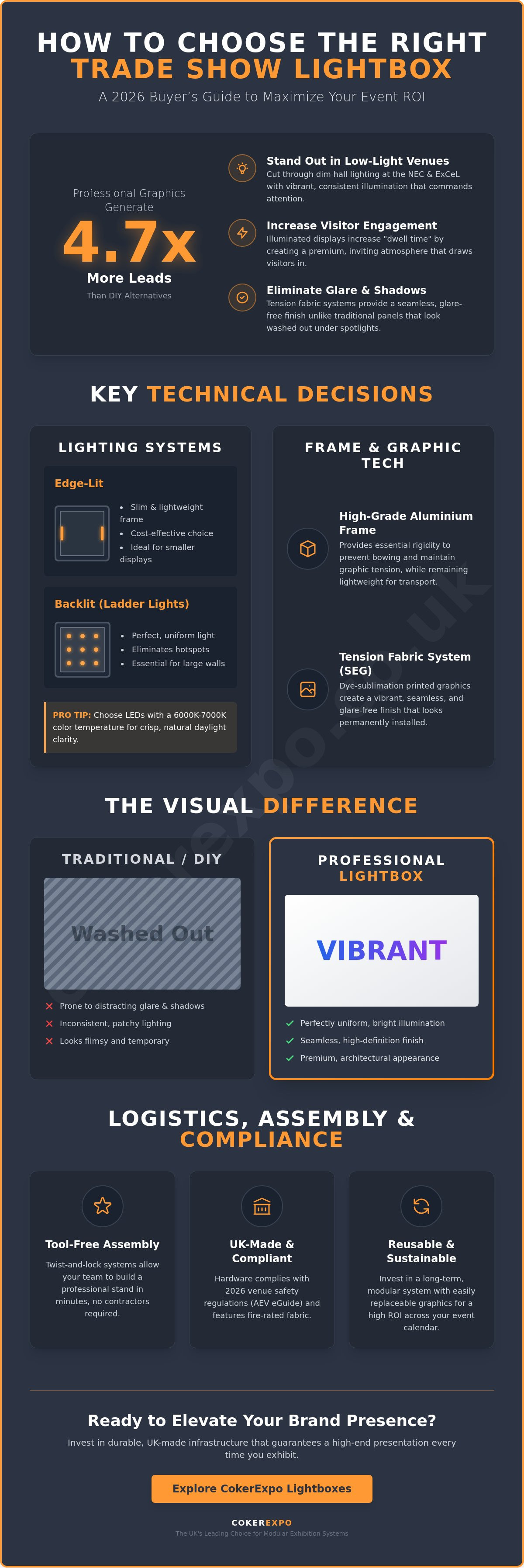 How to choose a trade show lightbox