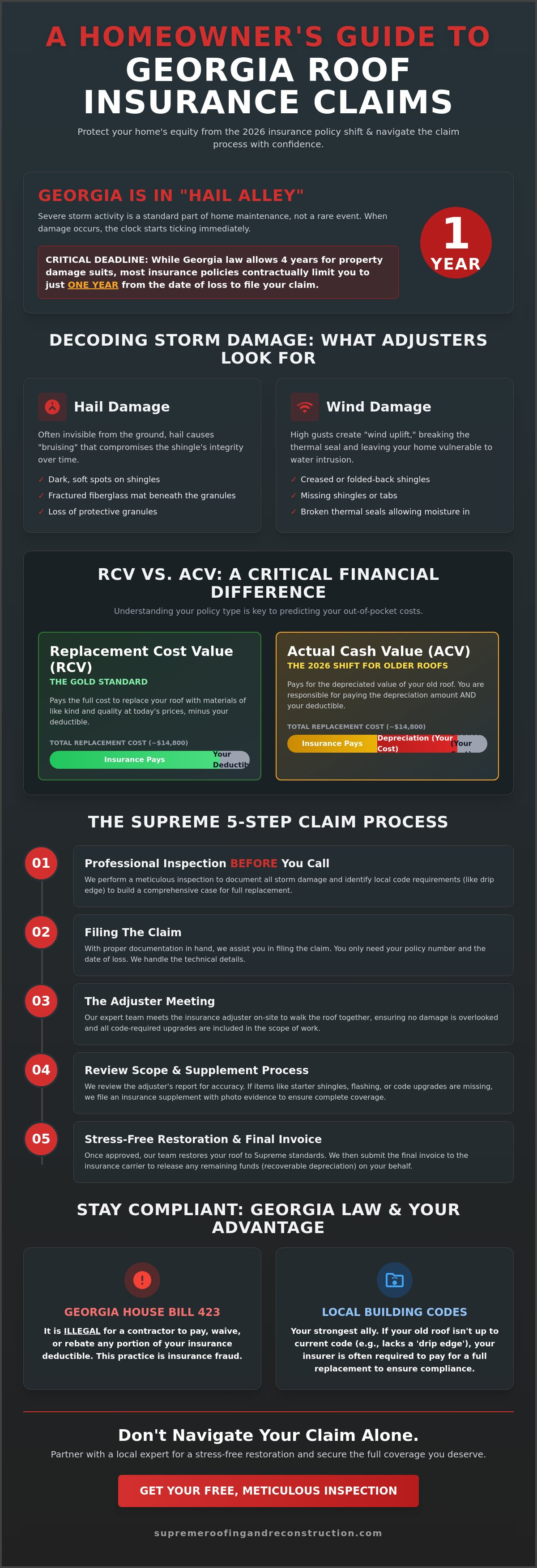 How to file a roof insurance claim in Georgia