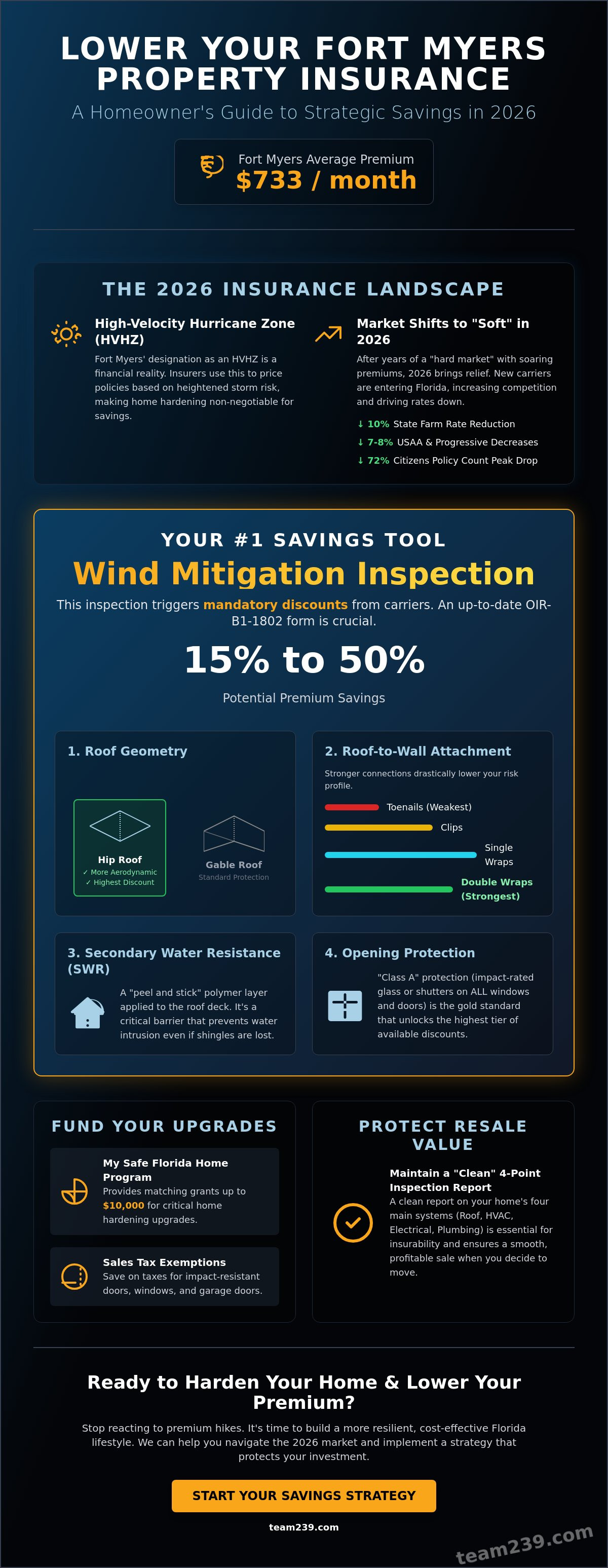 How to lower property insurance costs in Fort Myers