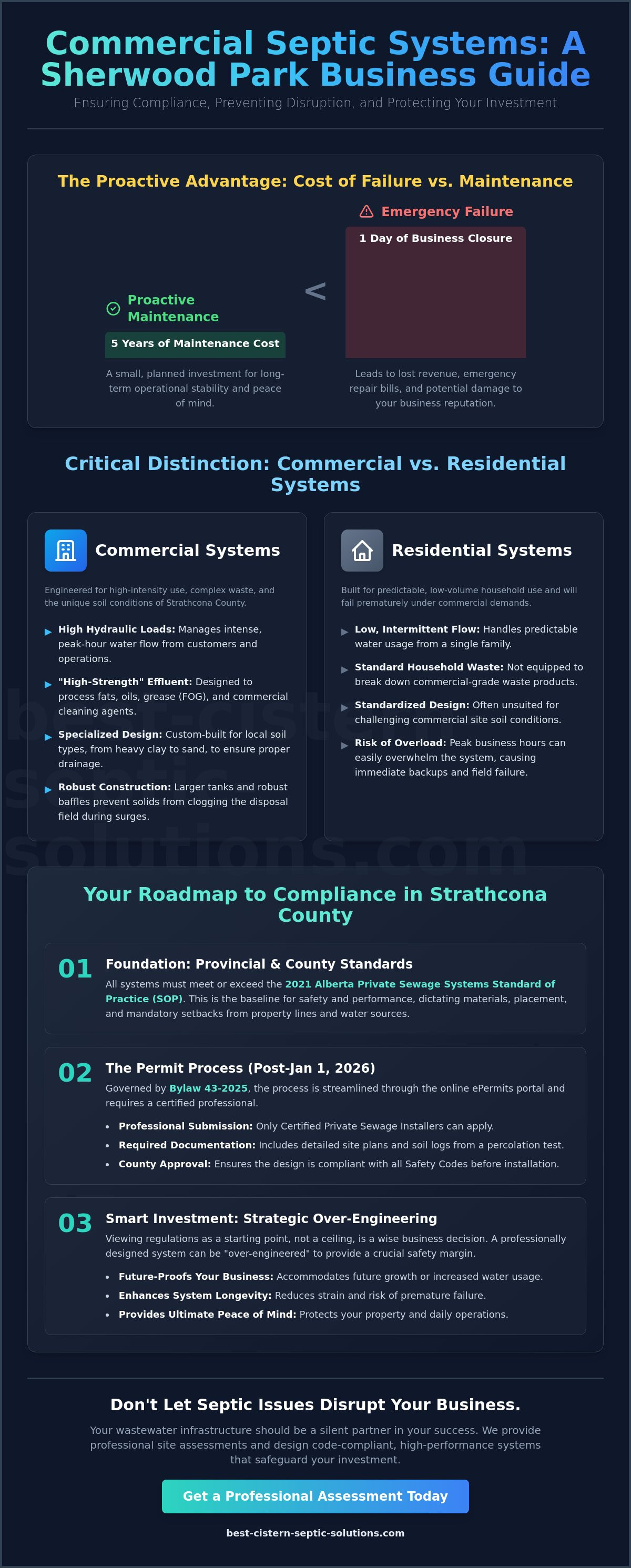 Commercial septic systems Sherwood Park