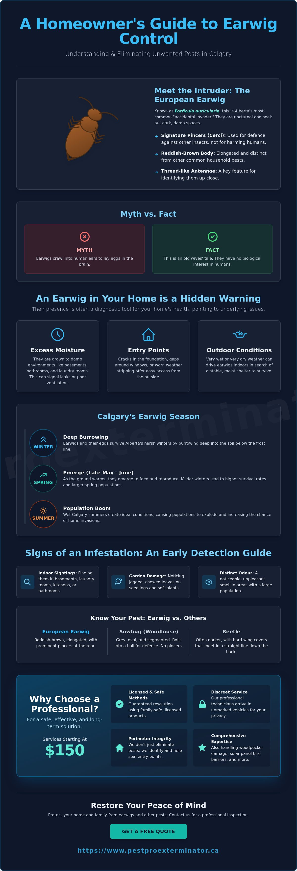 Earwig control Calgary