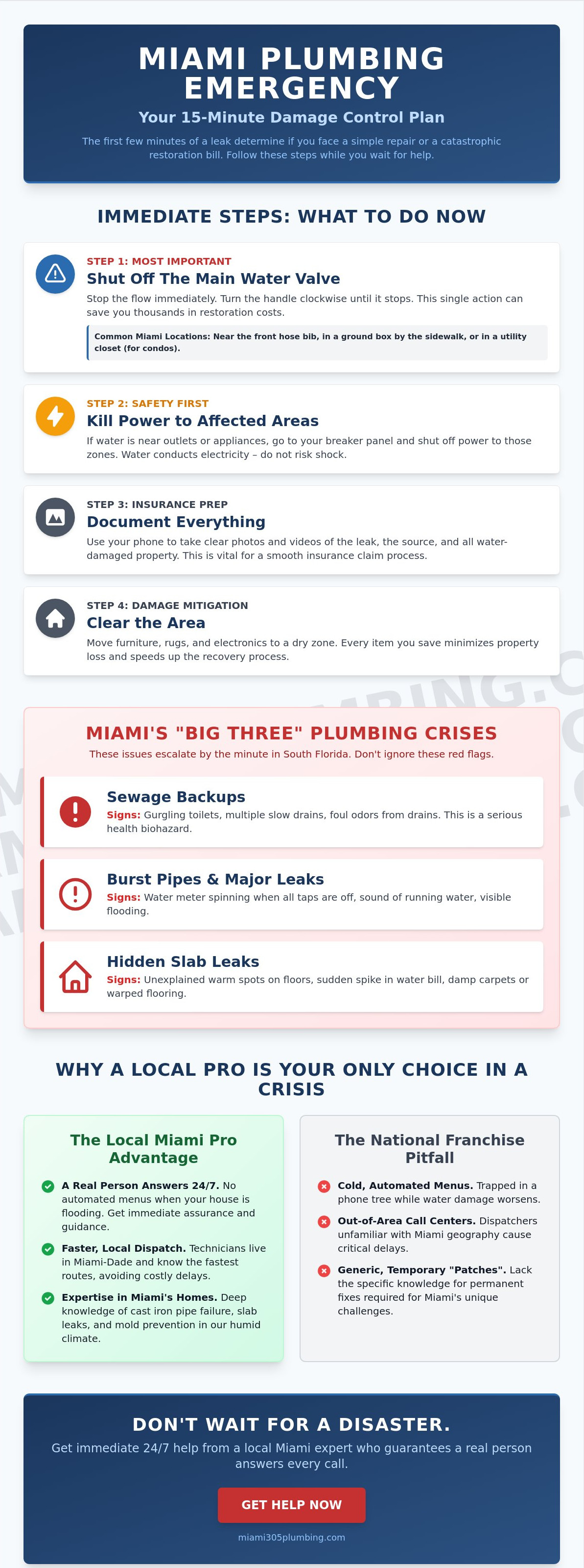 Emergency plumber miami